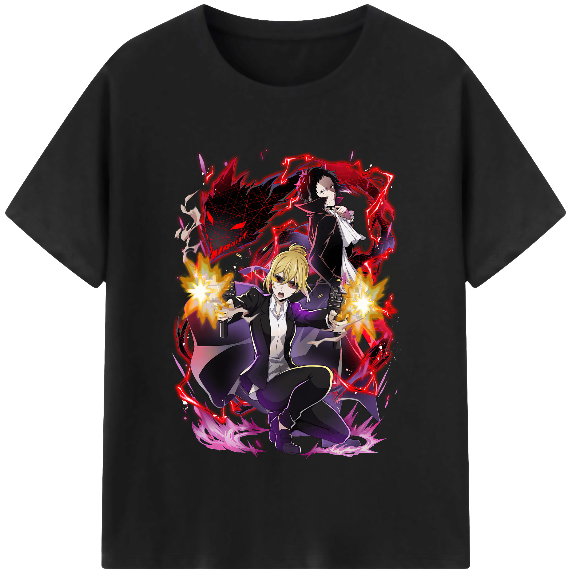 （画像用） 文豪ストレイドッグス Bungo Stray Dogs レディースカジュアルプリントTシャツ（綿100％）