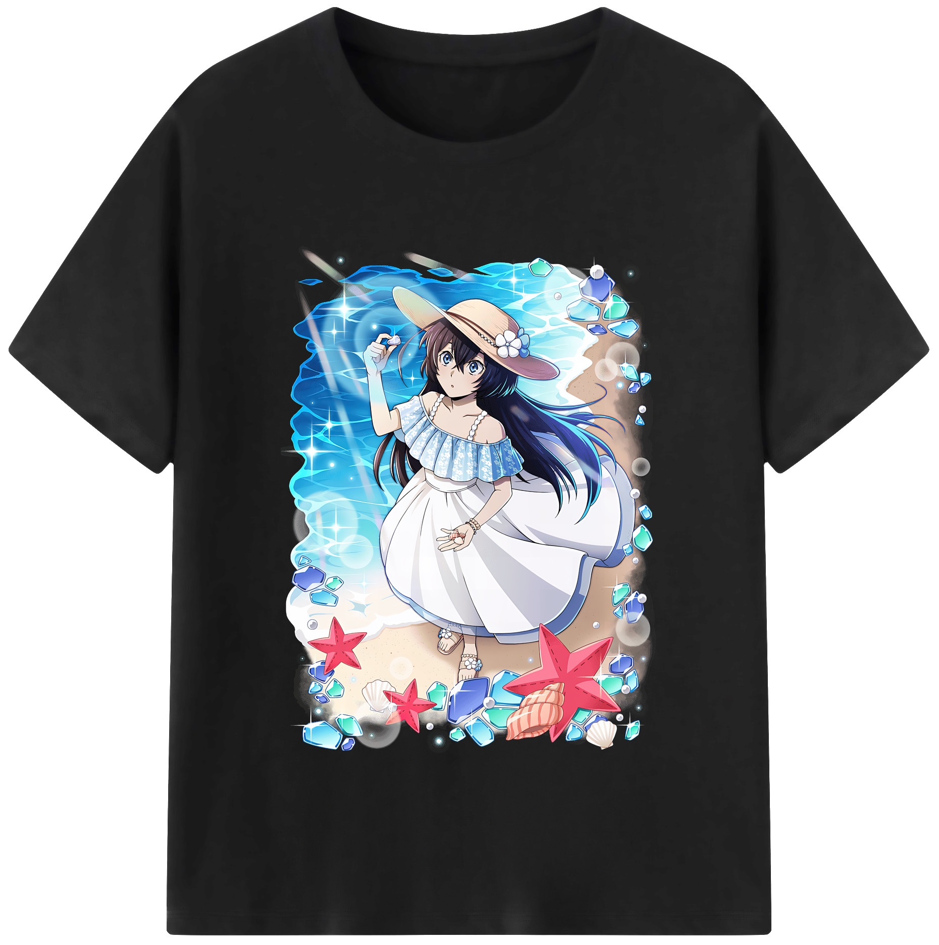 （画像用） 文豪ストレイドッグス Bungo Stray Dogs レディースカジュアルプリントTシャツ（綿100％）