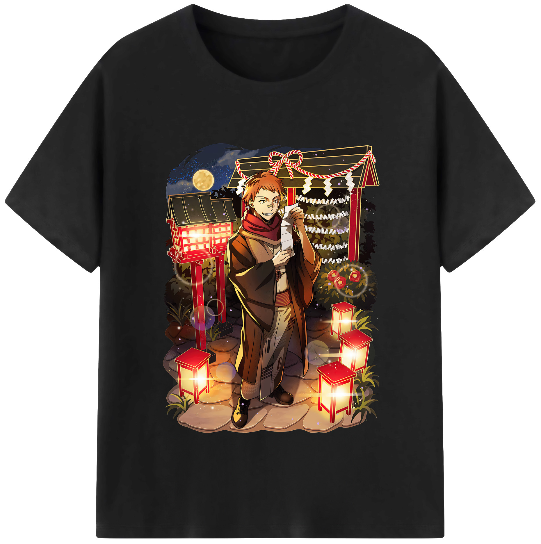 （画像用） 文豪ストレイドッグス Bungo Stray Dogs レディースカジュアルプリントTシャツ（綿100％）