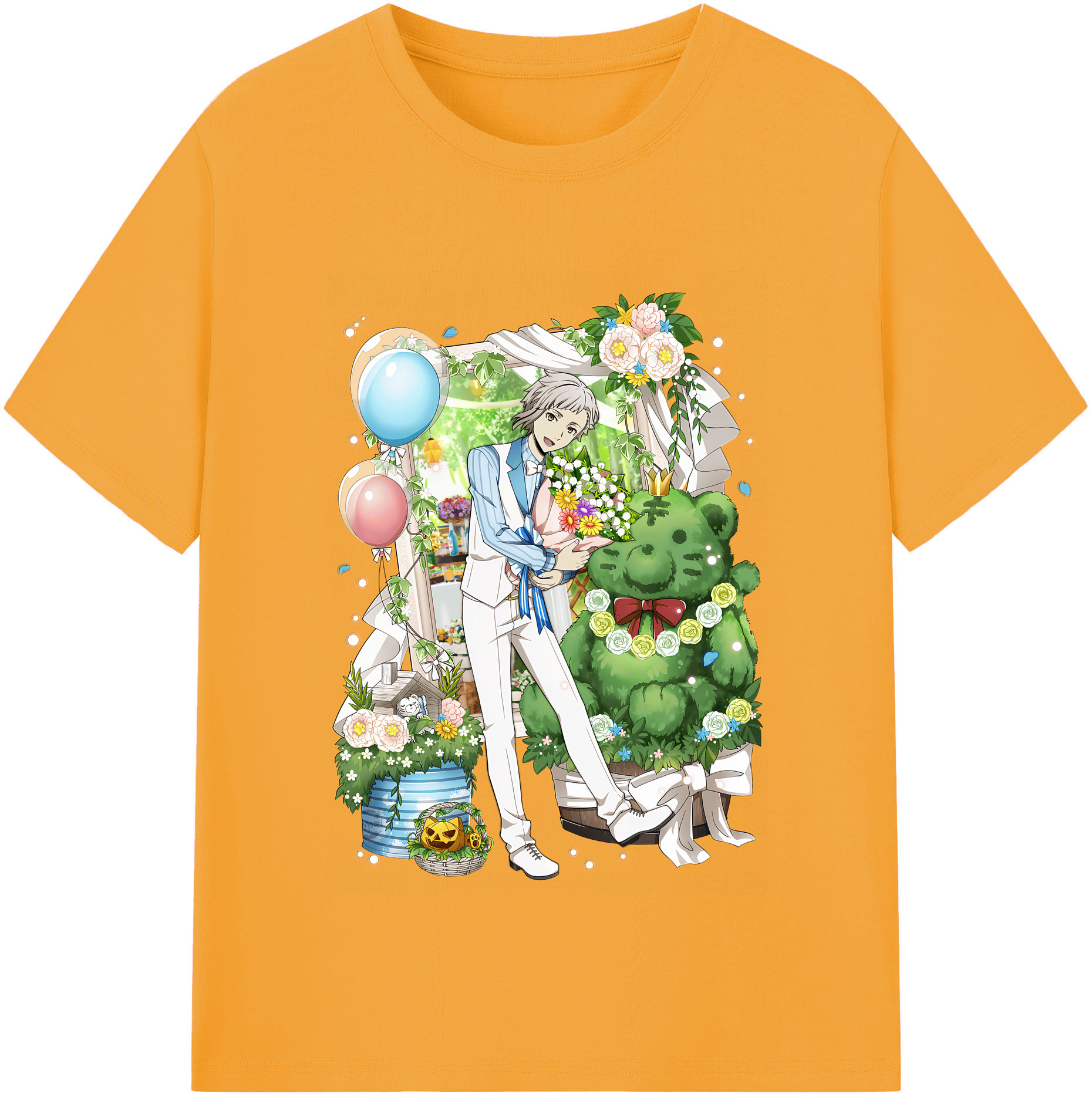（画像用） 文豪ストレイドッグス Bungo Stray Dogs レディースカジュアルプリントTシャツ（綿100％）