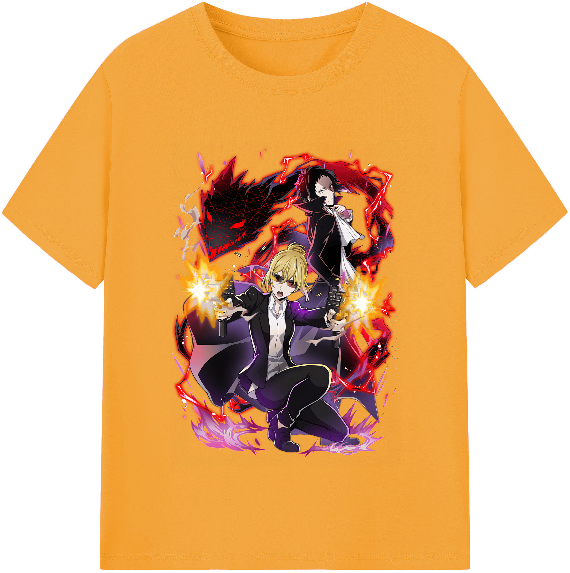 （画像用） 文豪ストレイドッグス Bungo Stray Dogs レディースカジュアルプリントTシャツ（綿100％）