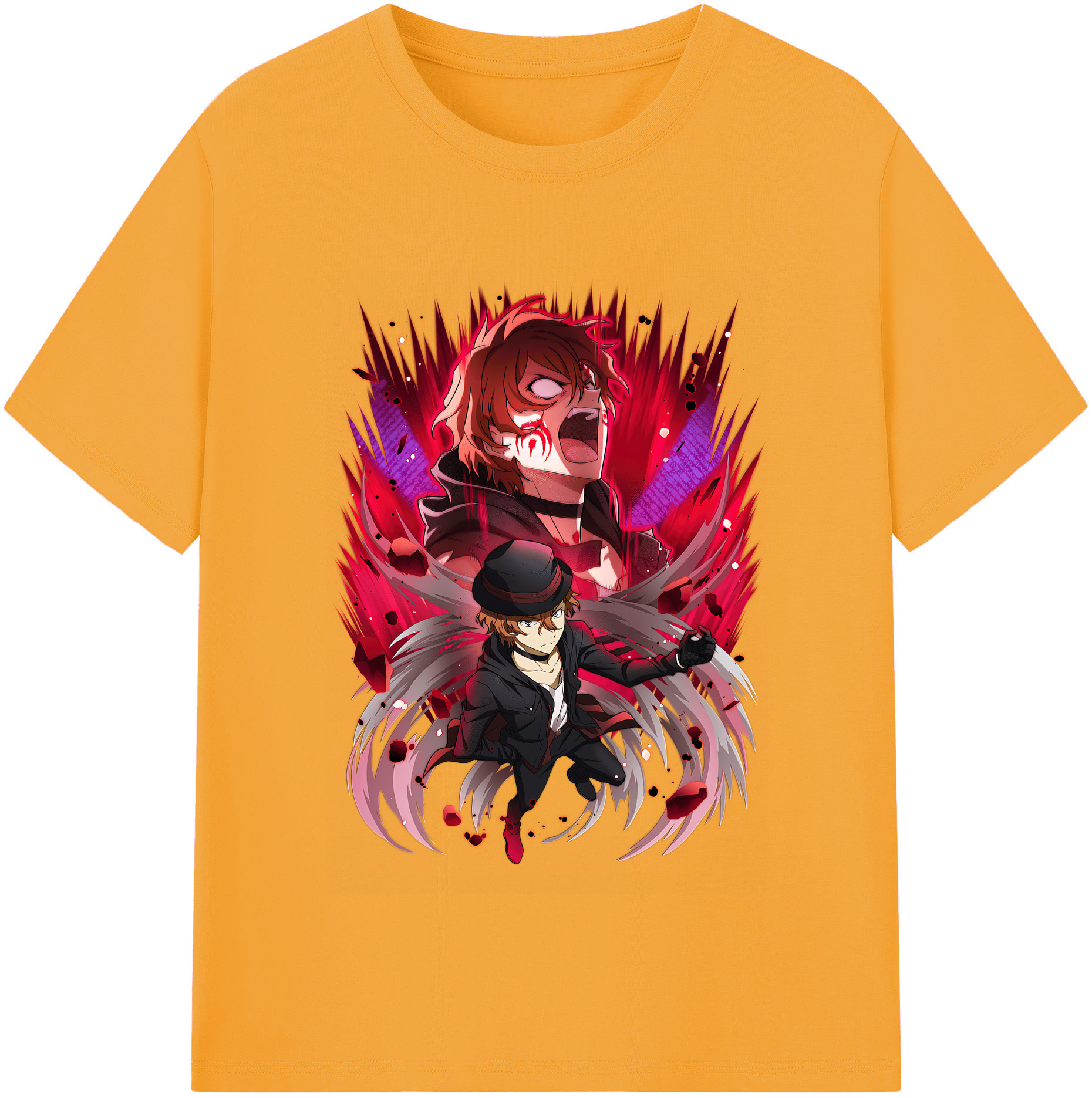 （画像用） 文豪ストレイドッグス Bungo Stray Dogs レディースカジュアルプリントTシャツ（綿100％）