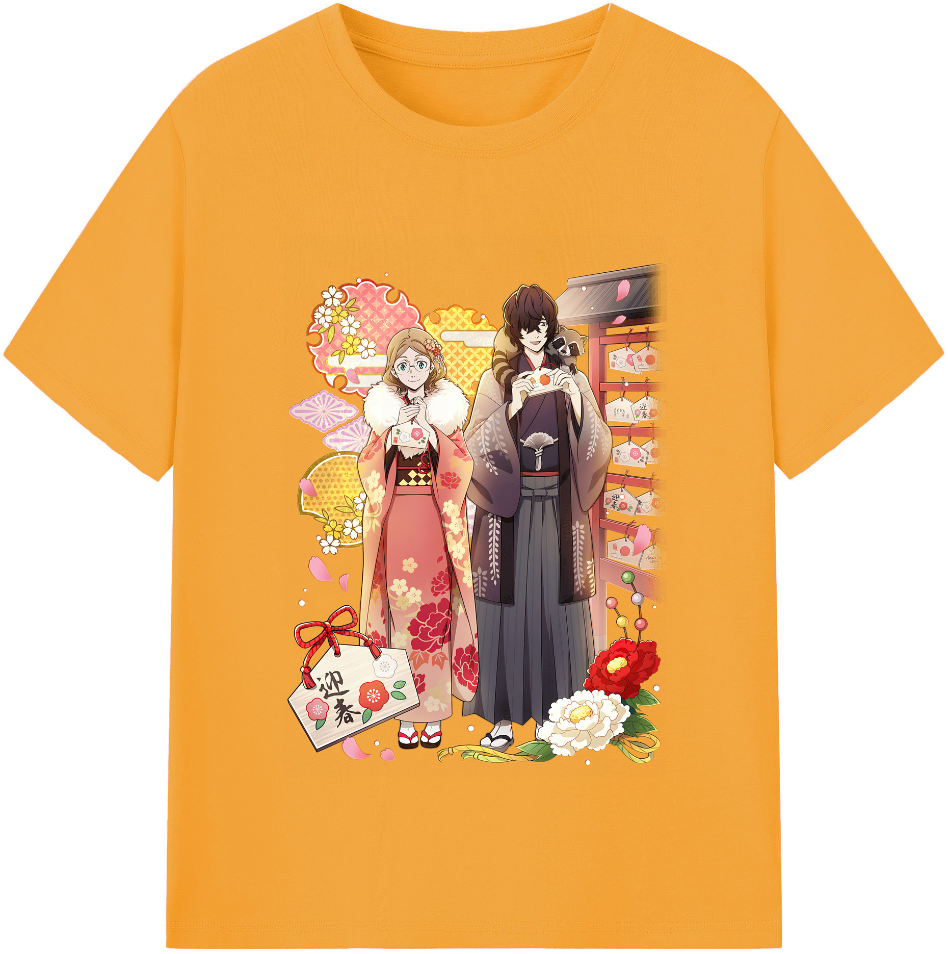 （画像用） 文豪ストレイドッグス Bungo Stray Dogs レディースカジュアルプリントTシャツ（綿100％）
