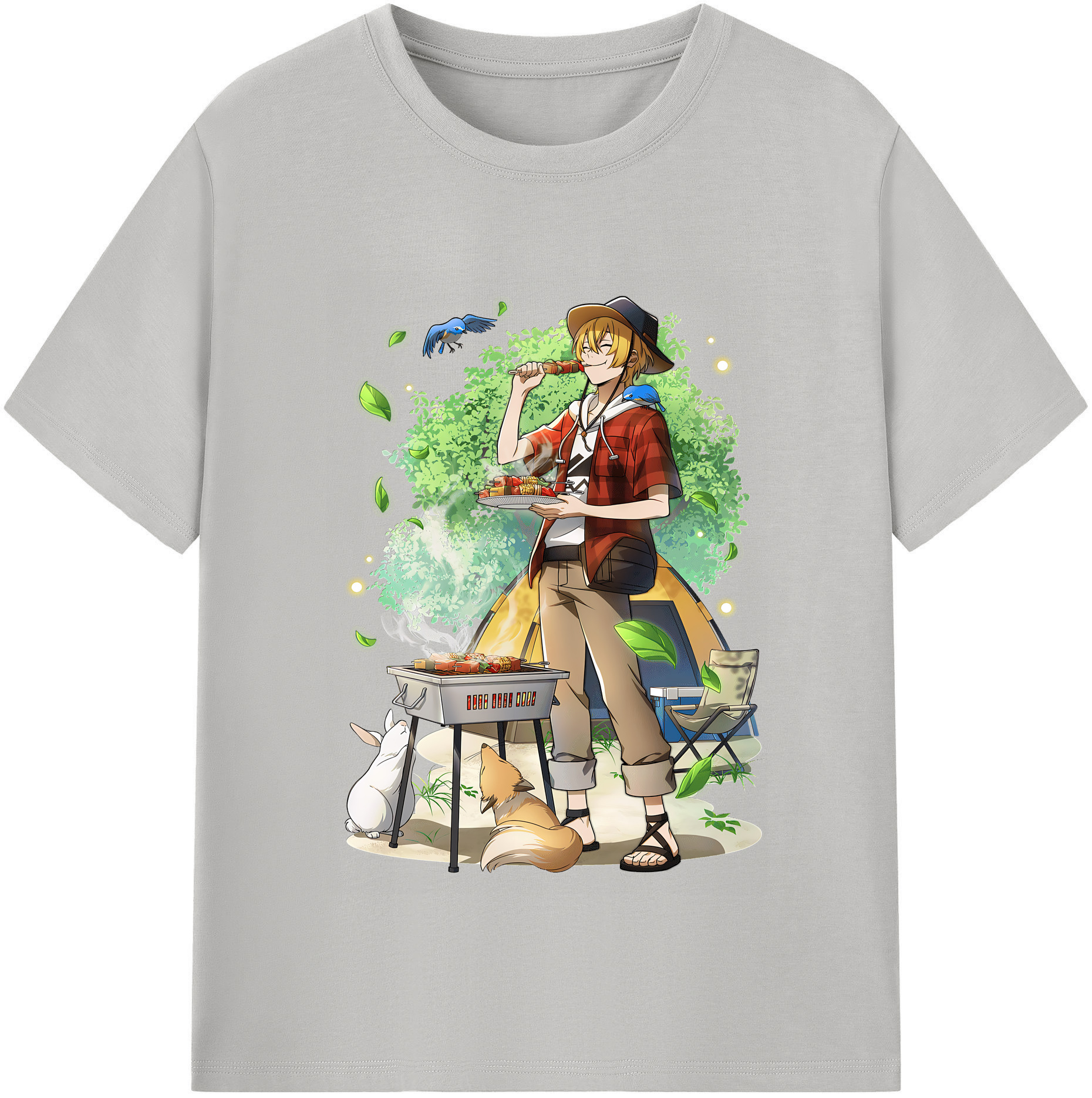 （画像用） 文豪ストレイドッグス Bungo Stray Dogs レディースカジュアルプリントTシャツ（綿100％）