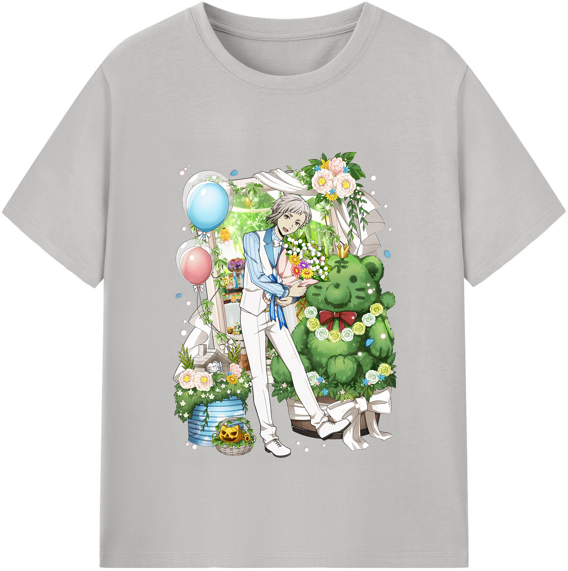（画像用） 文豪ストレイドッグス Bungo Stray Dogs レディースカジュアルプリントTシャツ（綿100％）