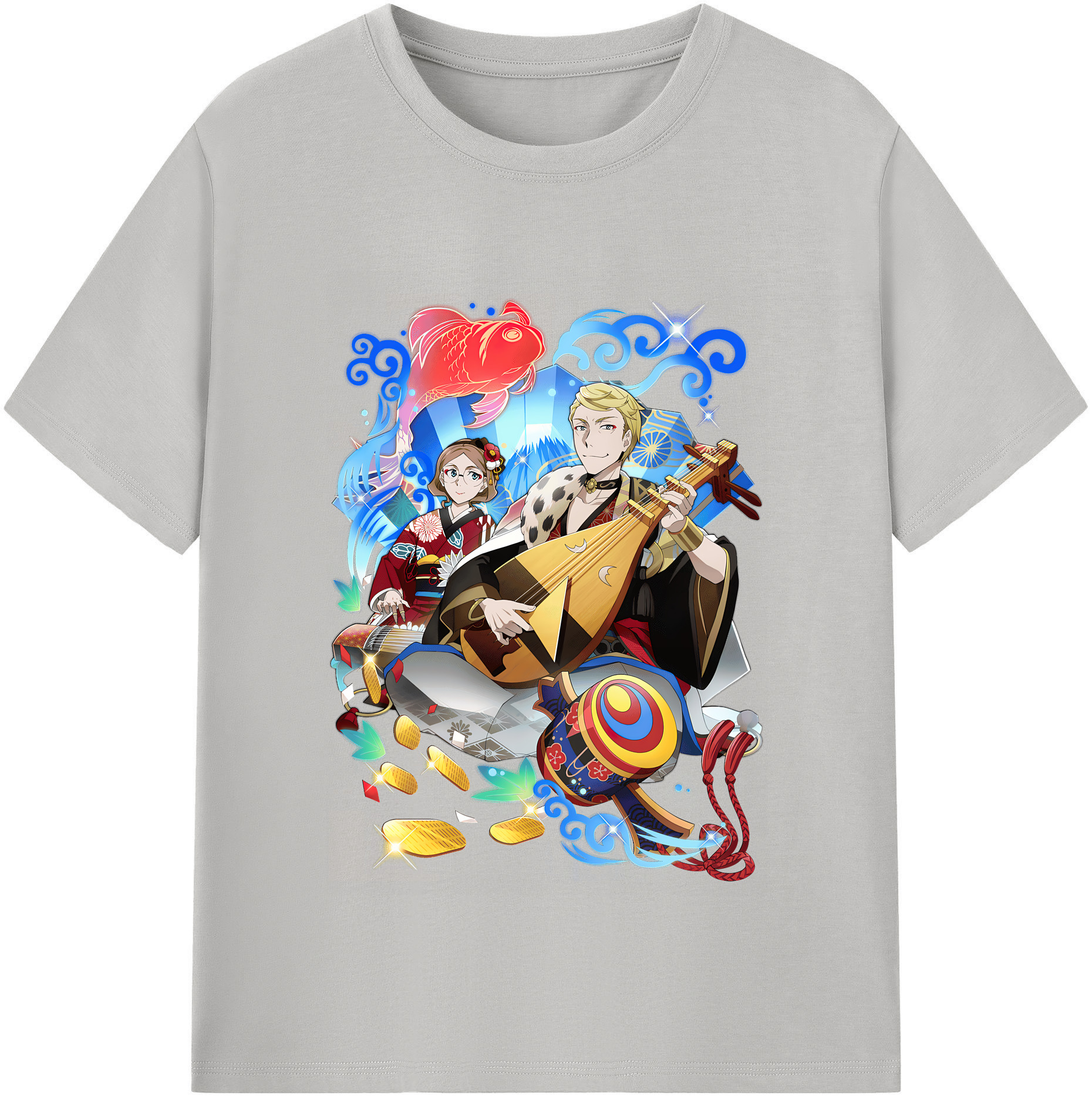 （画像用） 文豪ストレイドッグス Bungo Stray Dogs レディースカジュアルプリントTシャツ（綿100％）