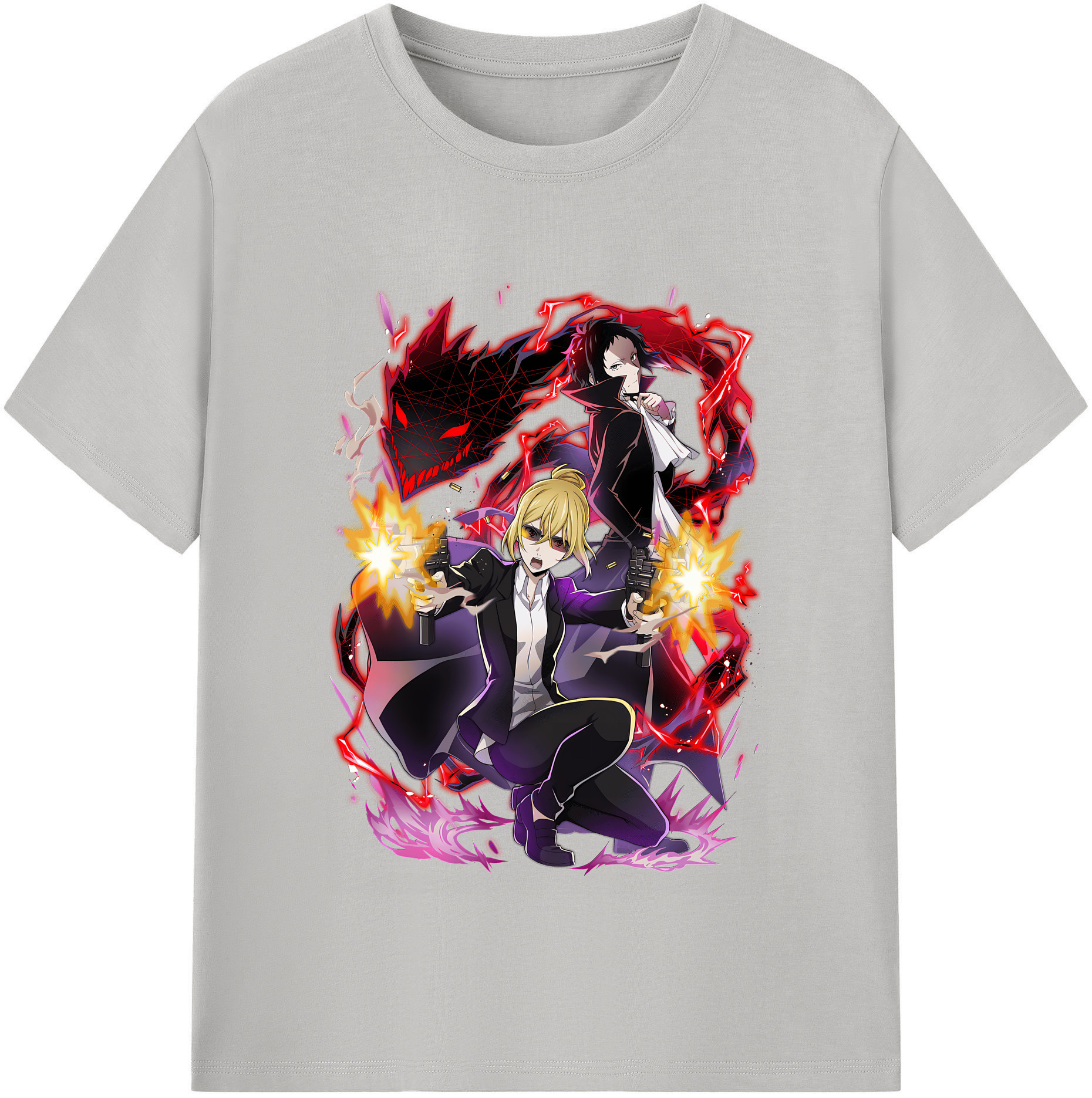 （画像用） 文豪ストレイドッグス Bungo Stray Dogs レディースカジュアルプリントTシャツ（綿100％）