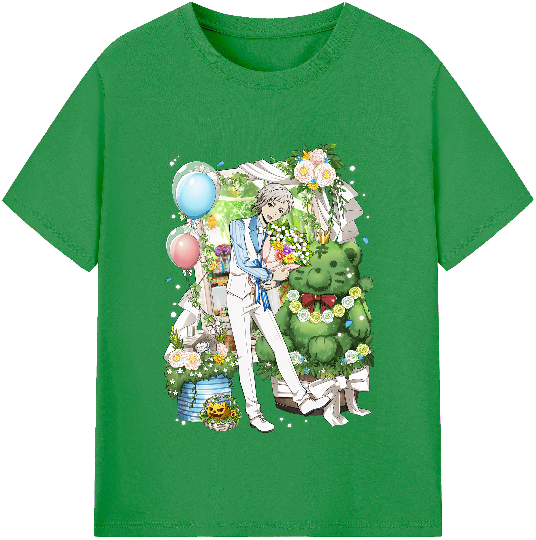 （画像用） 文豪ストレイドッグス Bungo Stray Dogs レディースカジュアルプリントTシャツ（綿100％）