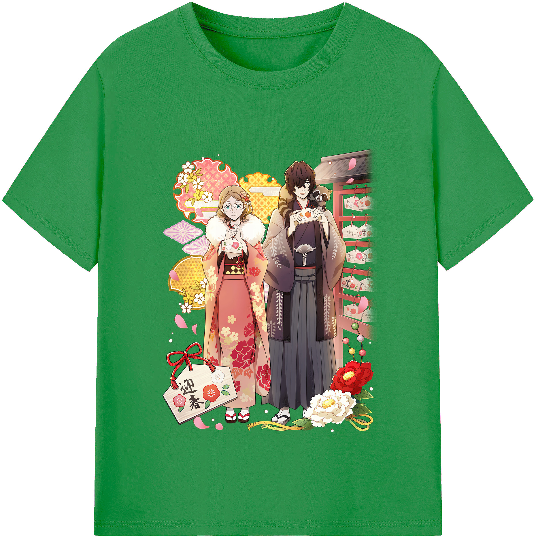 （画像用） 文豪ストレイドッグス Bungo Stray Dogs レディースカジュアルプリントTシャツ（綿100％）