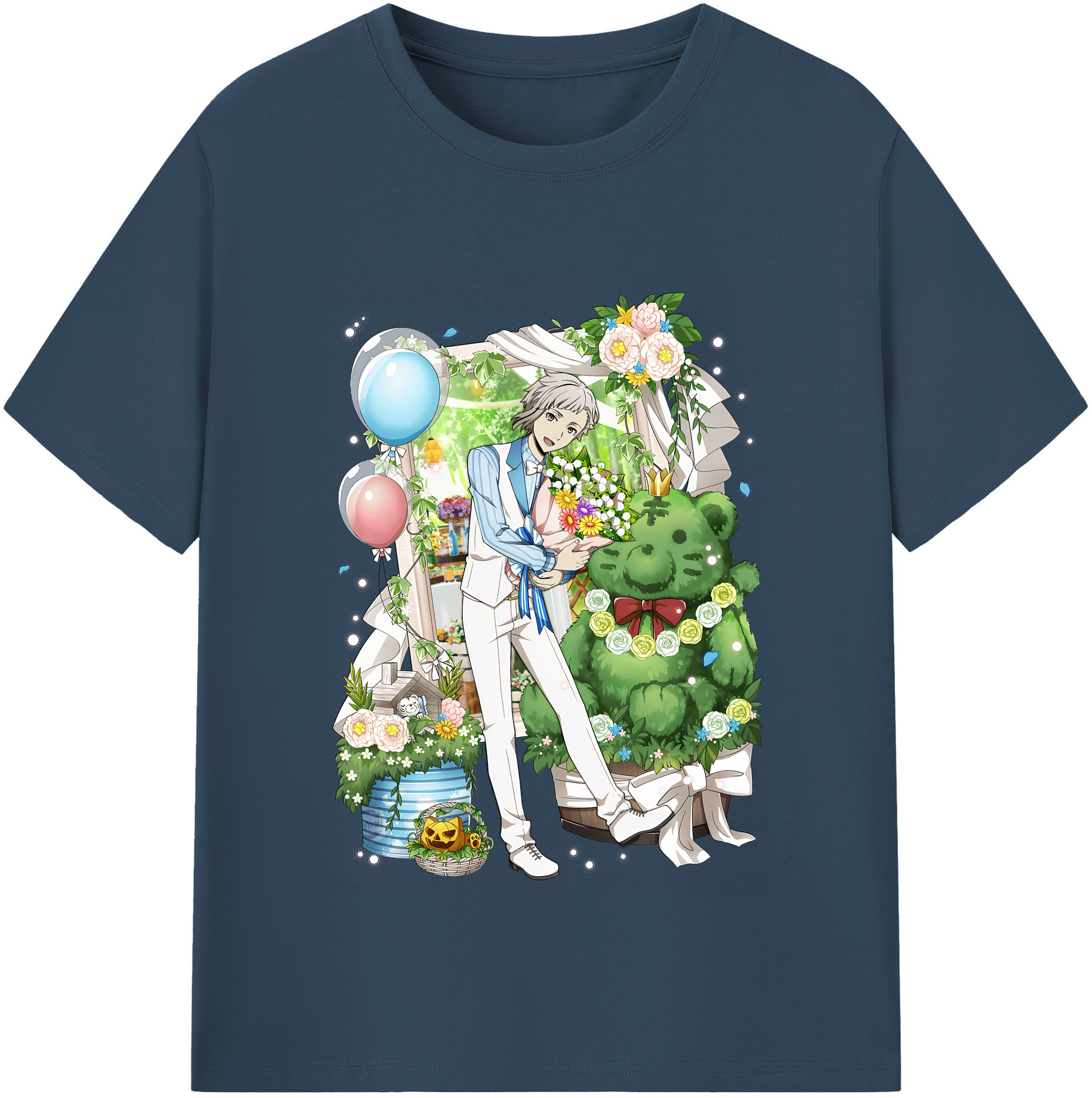 （画像用） 文豪ストレイドッグス Bungo Stray Dogs レディースカジュアルプリントTシャツ（綿100％）