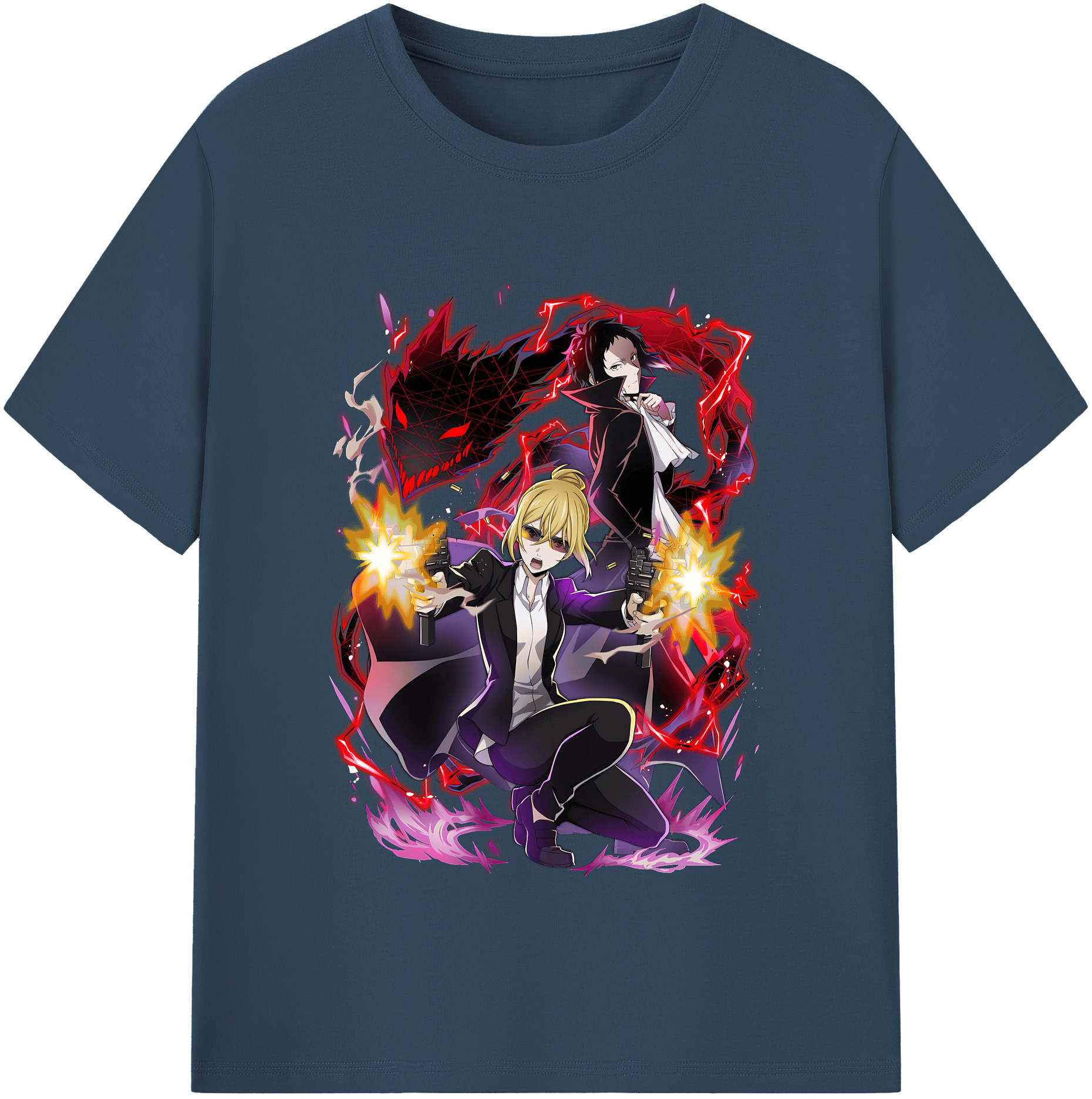（画像用） 文豪ストレイドッグス Bungo Stray Dogs レディースカジュアルプリントTシャツ（綿100％）