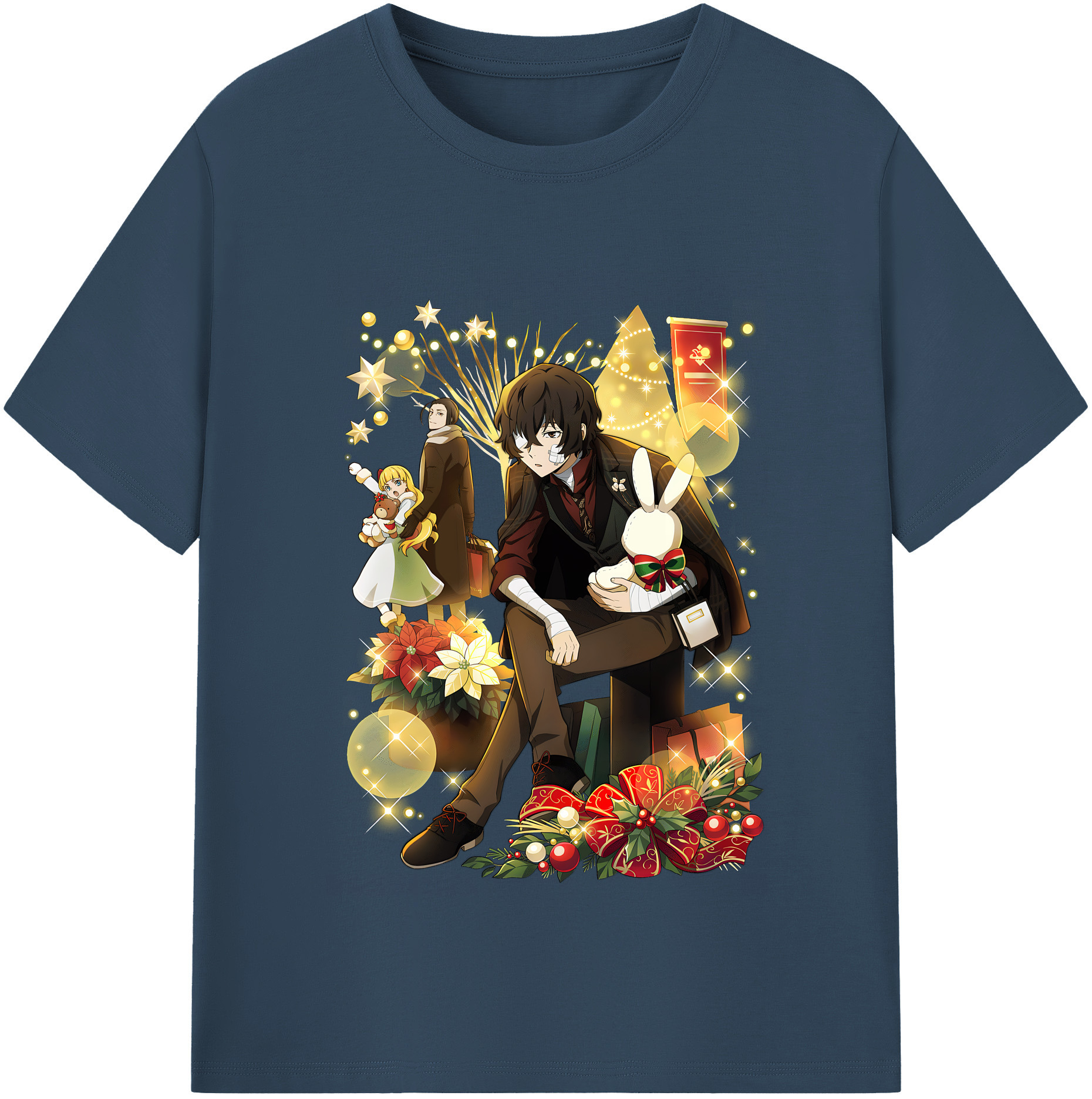 （画像用） 文豪ストレイドッグス Bungo Stray Dogs レディースカジュアルプリントTシャツ（綿100％）