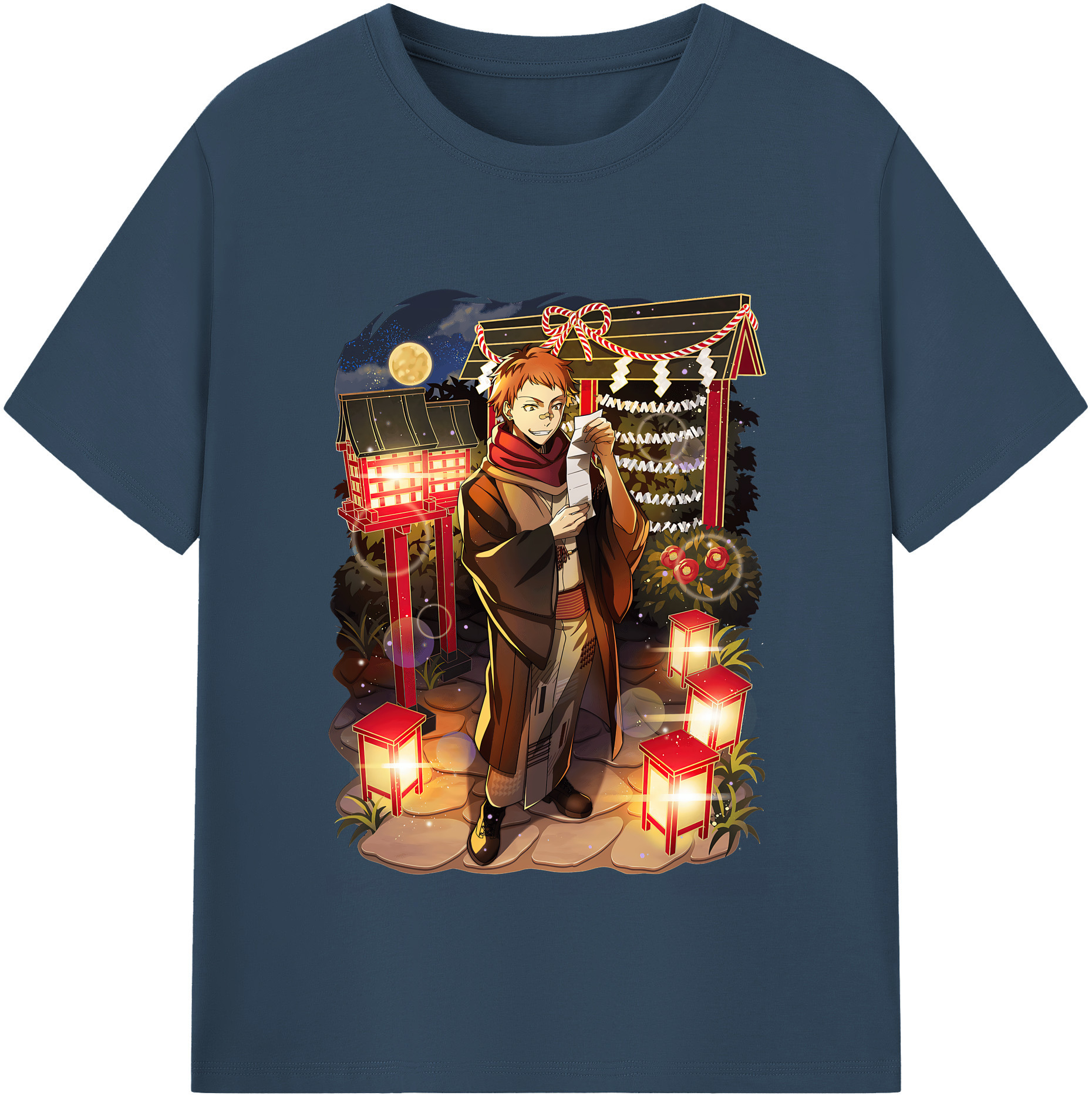 （画像用） 文豪ストレイドッグス Bungo Stray Dogs レディースカジュアルプリントTシャツ（綿100％）