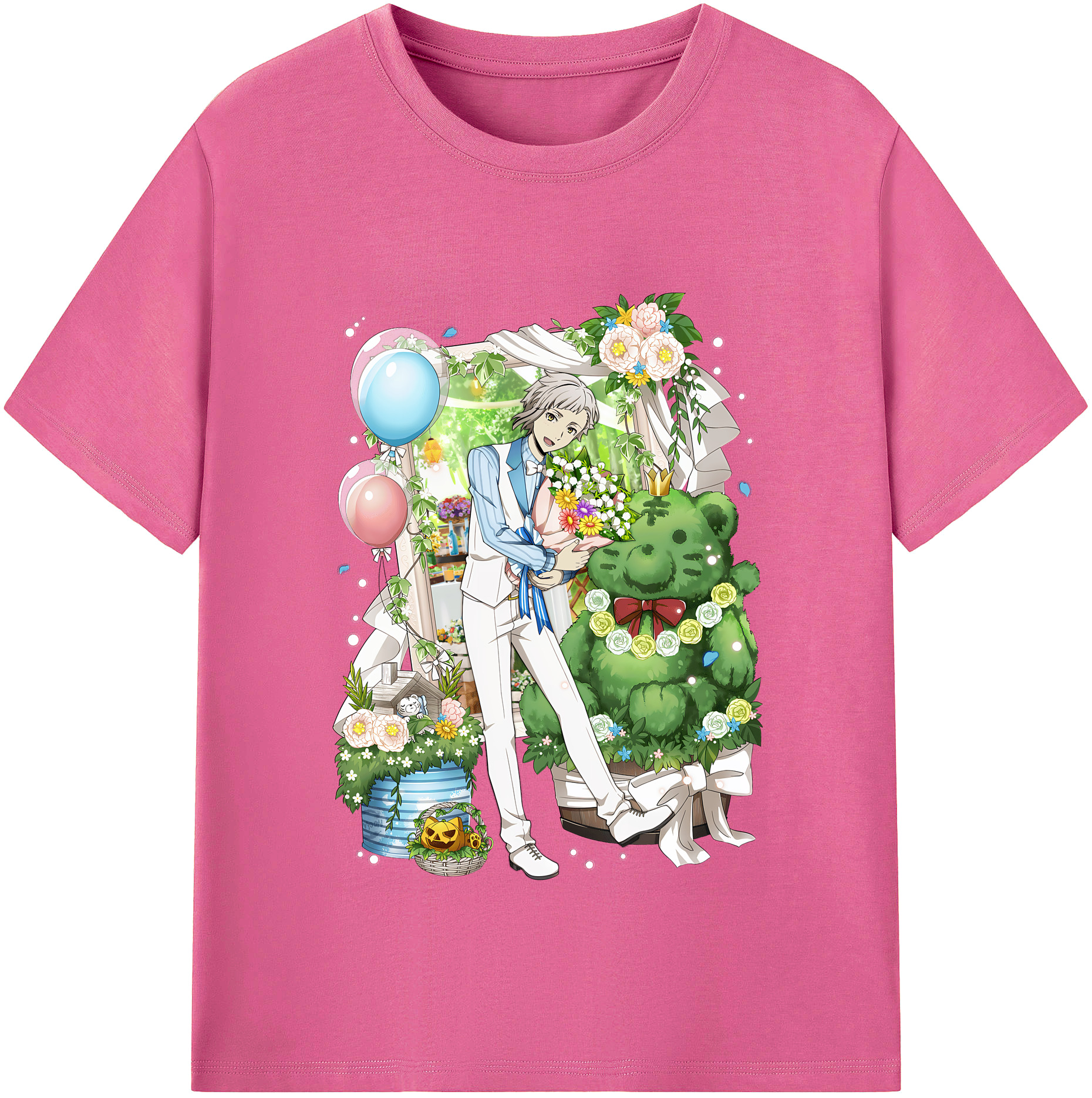 （画像用） 文豪ストレイドッグス Bungo Stray Dogs レディースカジュアルプリントTシャツ（綿100％）