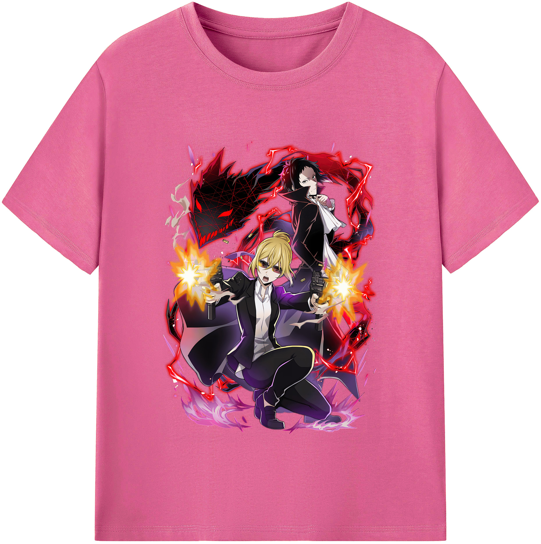（画像用） 文豪ストレイドッグス Bungo Stray Dogs レディースカジュアルプリントTシャツ（綿100％）