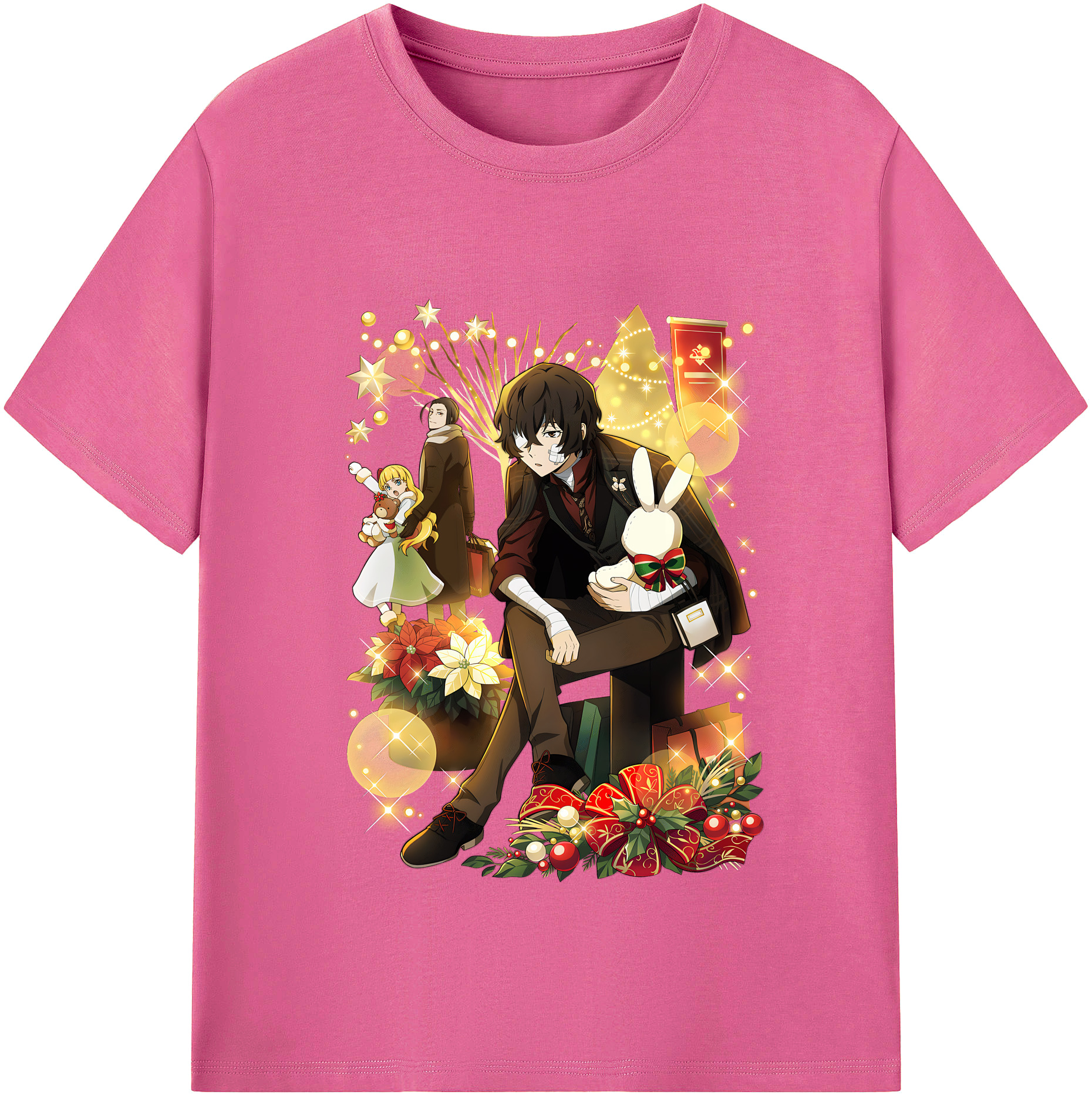 （画像用） 文豪ストレイドッグス Bungo Stray Dogs レディースカジュアルプリントTシャツ（綿100％）