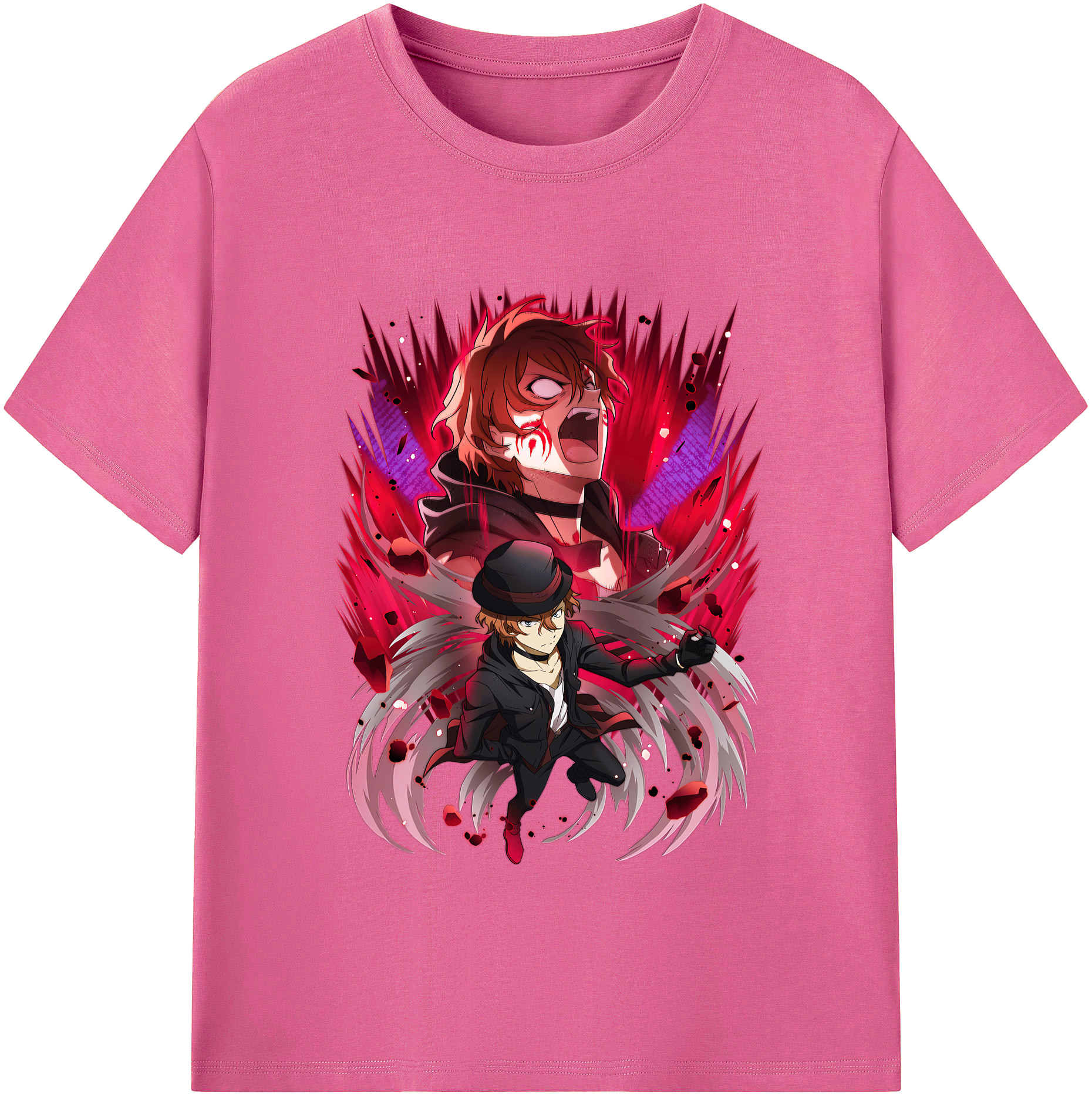 （画像用） 文豪ストレイドッグス Bungo Stray Dogs レディースカジュアルプリントTシャツ（綿100％）