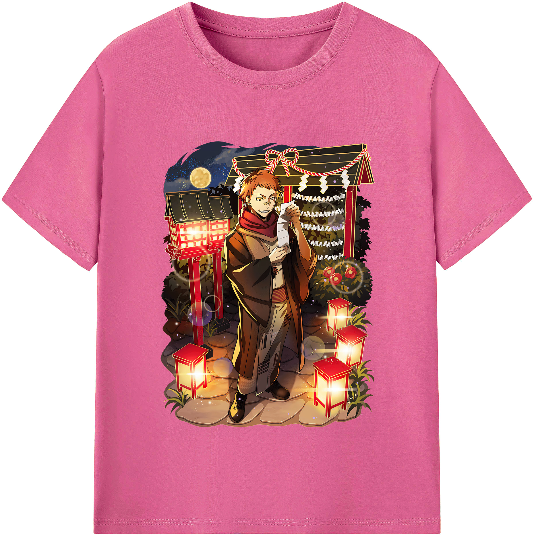 （画像用） 文豪ストレイドッグス Bungo Stray Dogs レディースカジュアルプリントTシャツ（綿100％）