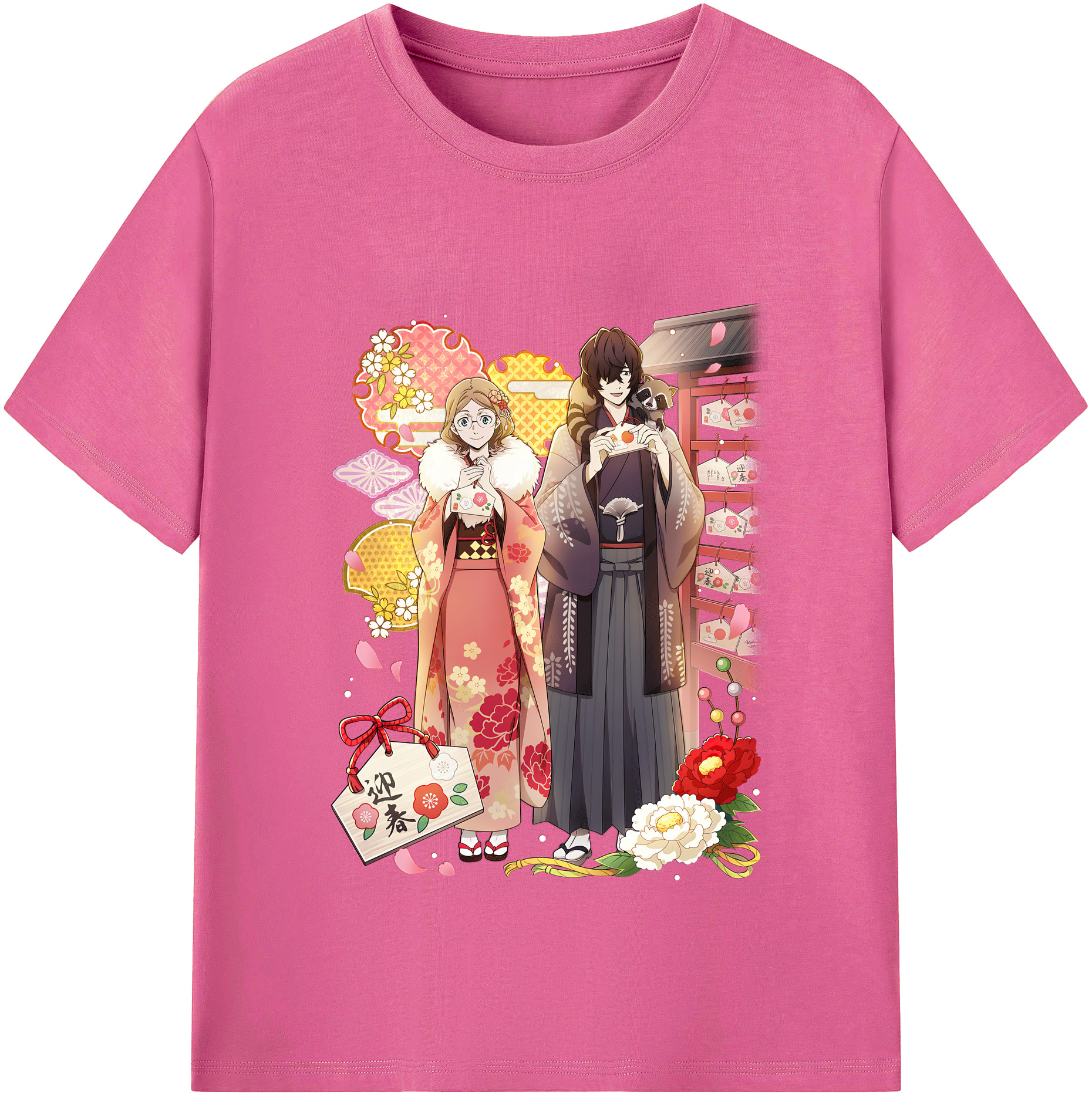 （画像用） 文豪ストレイドッグス Bungo Stray Dogs レディースカジュアルプリントTシャツ（綿100％）