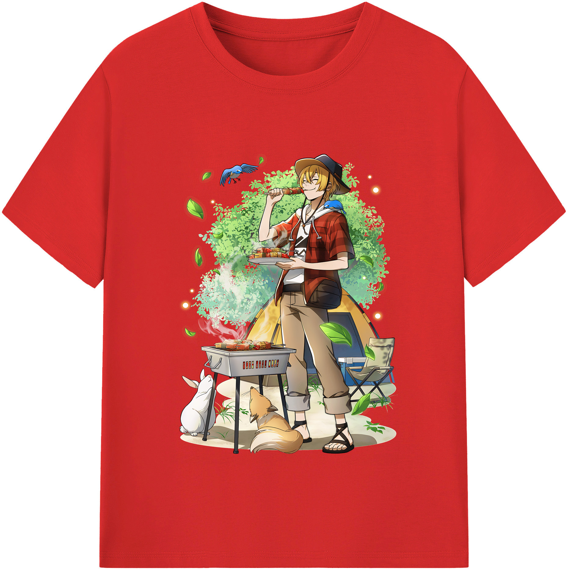 （画像用） 文豪ストレイドッグス Bungo Stray Dogs レディースカジュアルプリントTシャツ（綿100％）