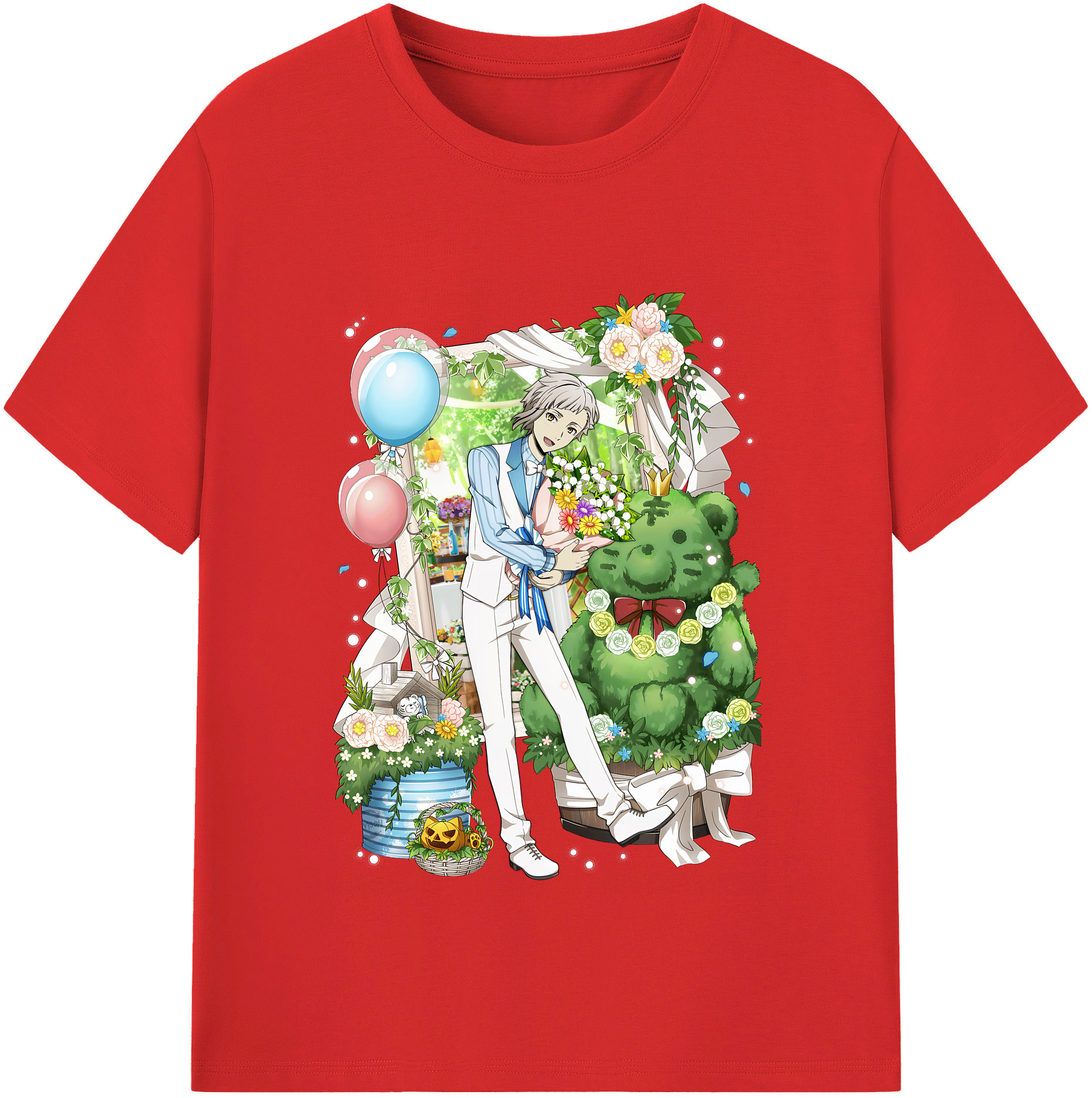（画像用） 文豪ストレイドッグス Bungo Stray Dogs レディースカジュアルプリントTシャツ（綿100％）