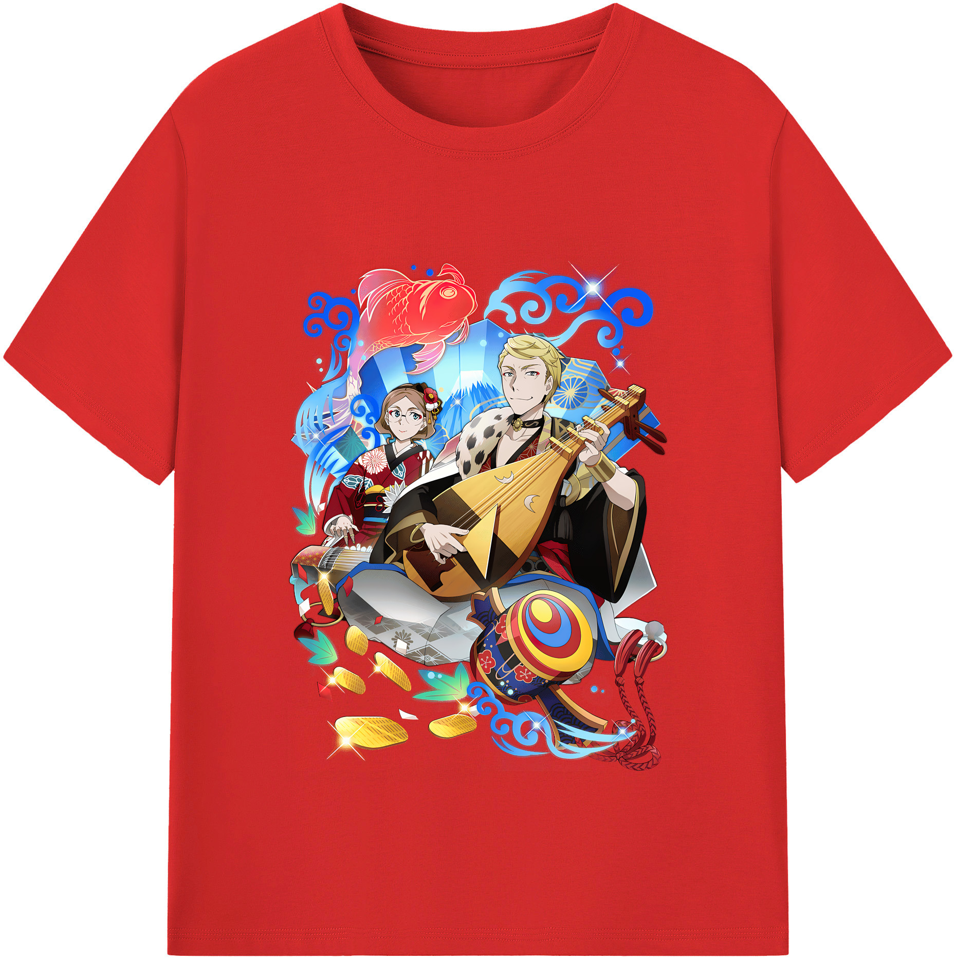 （画像用） 文豪ストレイドッグス Bungo Stray Dogs レディースカジュアルプリントTシャツ（綿100％）