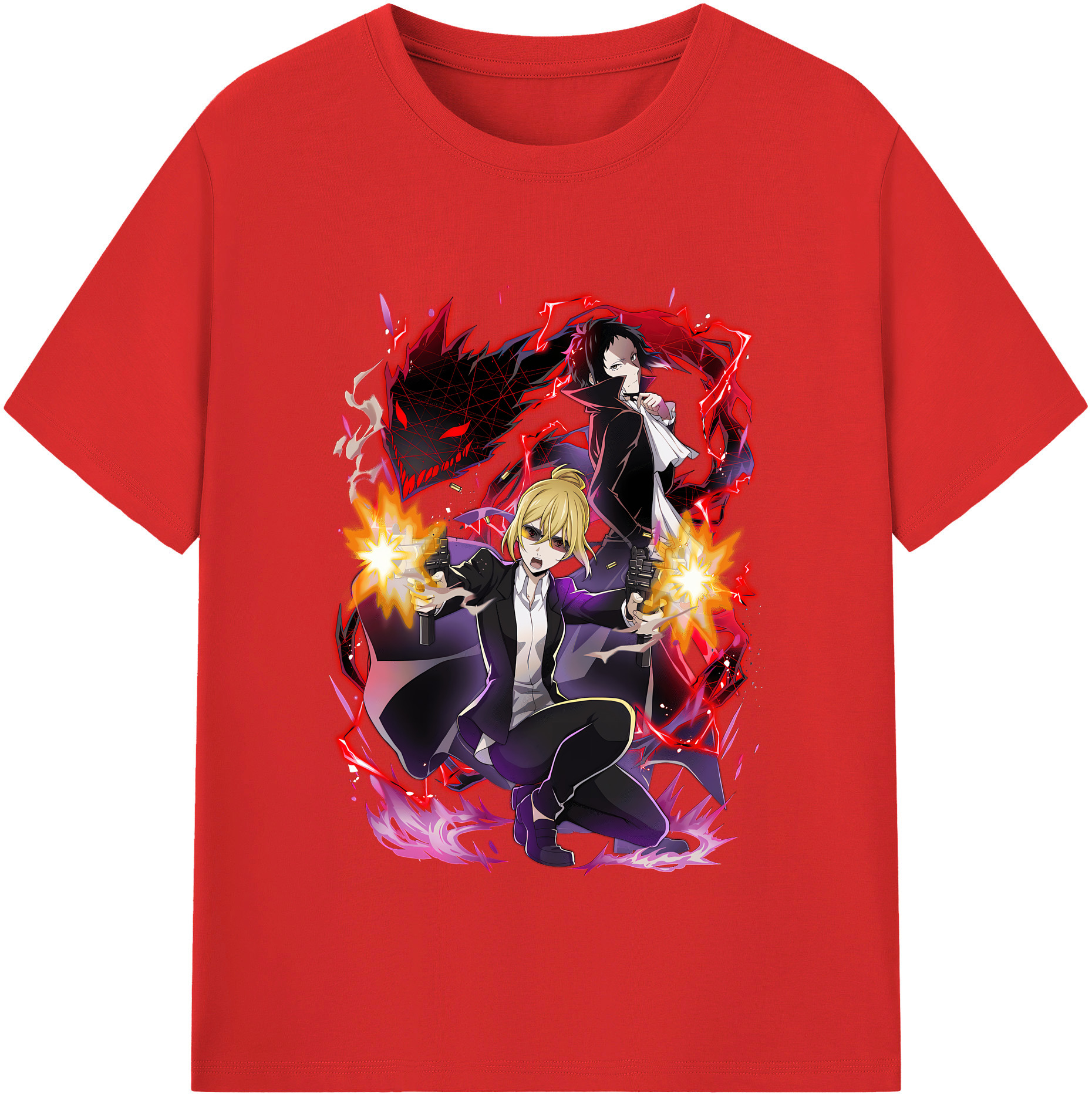 （画像用） 文豪ストレイドッグス Bungo Stray Dogs レディースカジュアルプリントTシャツ（綿100％）