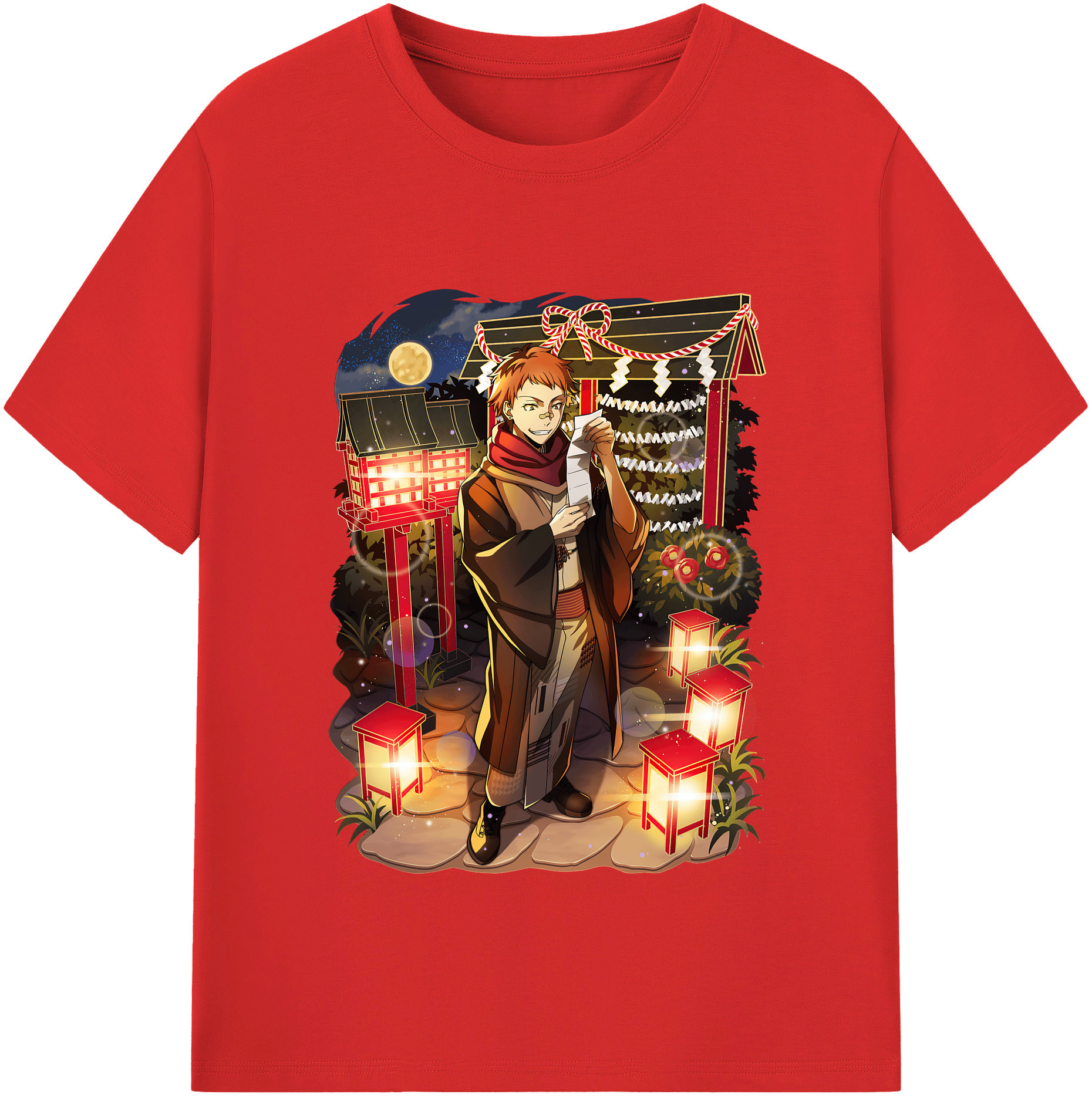 （画像用） 文豪ストレイドッグス Bungo Stray Dogs レディースカジュアルプリントTシャツ（綿100％）