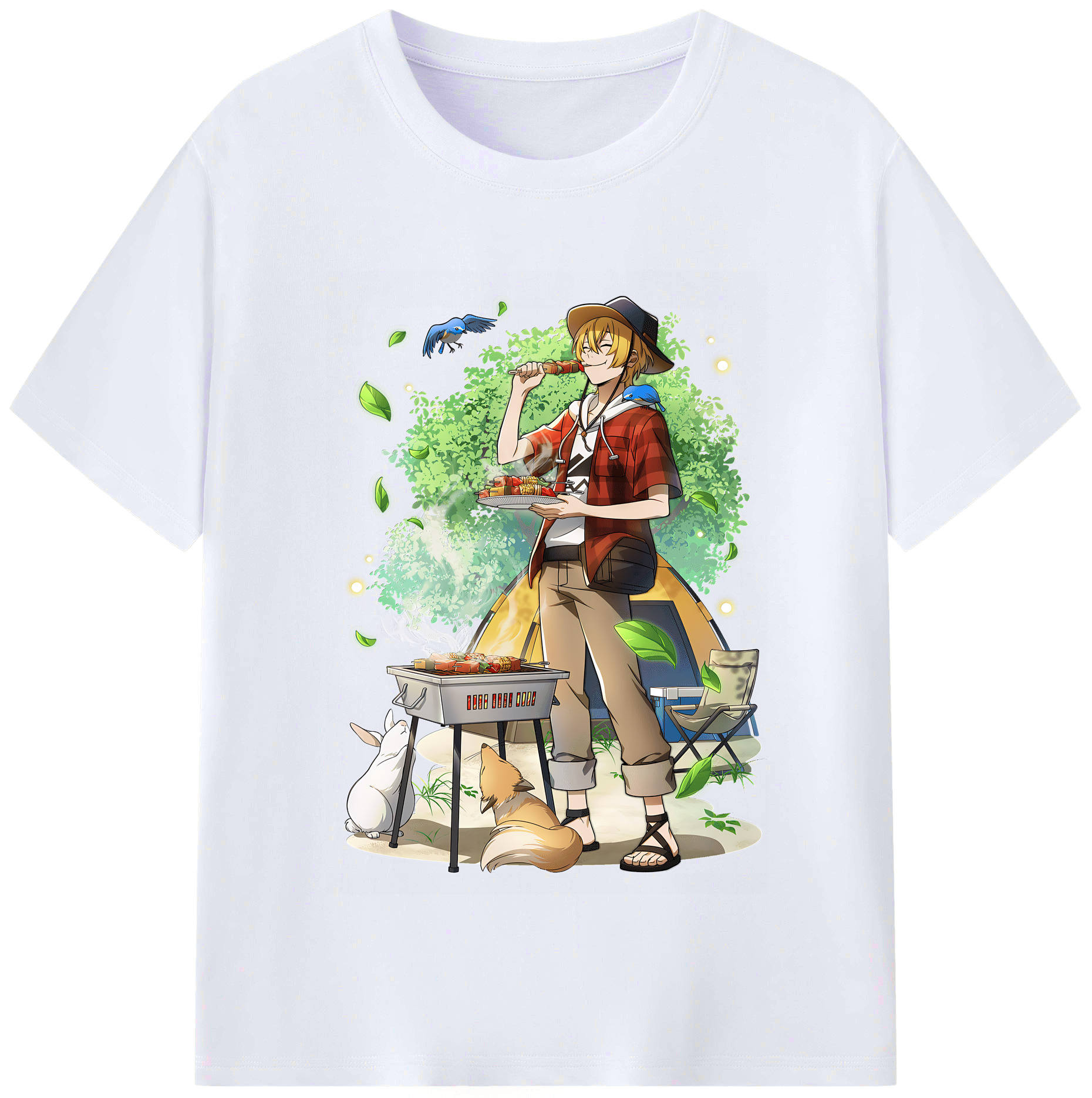 （画像用） 文豪ストレイドッグス Bungo Stray Dogs レディースカジュアルプリントTシャツ（綿100％）