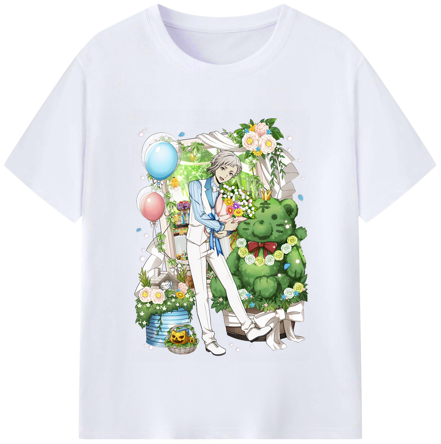 （画像用） 文豪ストレイドッグス Bungo Stray Dogs レディースカジュアルプリントTシャツ（綿100％）