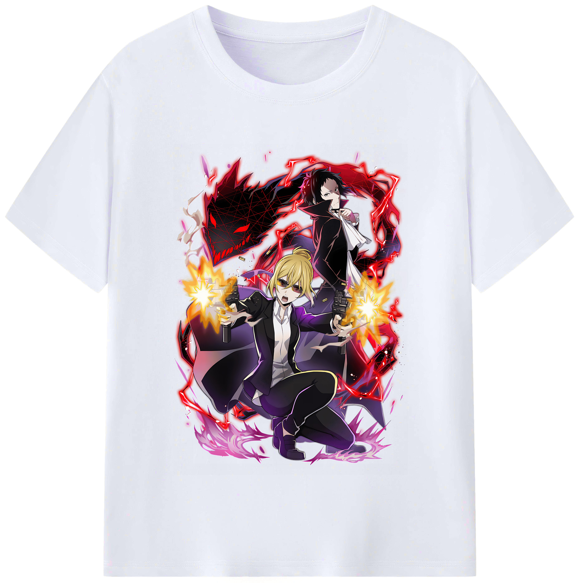 （画像用） 文豪ストレイドッグス Bungo Stray Dogs レディースカジュアルプリントTシャツ（綿100％）