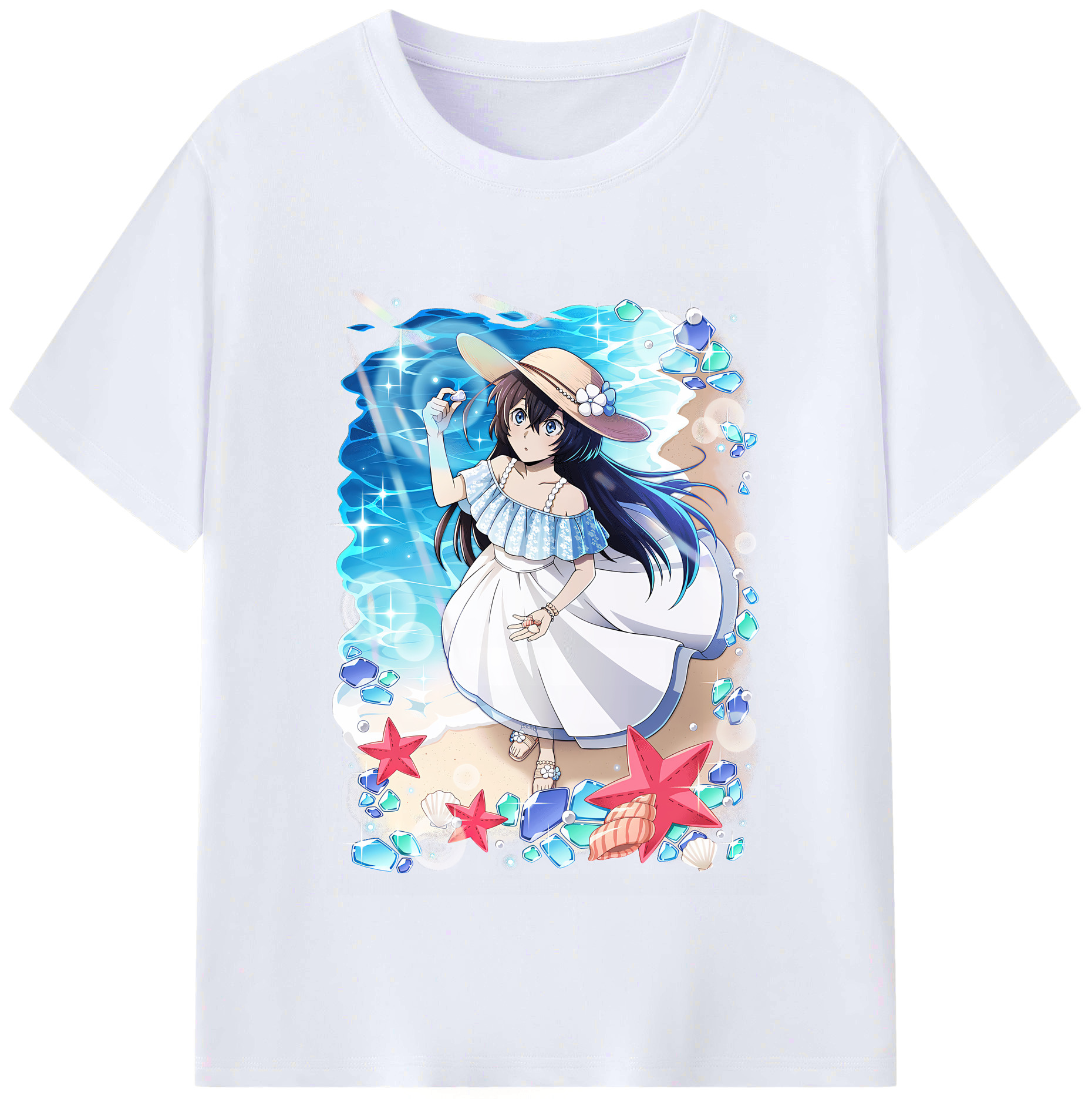 （画像用） 文豪ストレイドッグス Bungo Stray Dogs レディースカジュアルプリントTシャツ（綿100％）