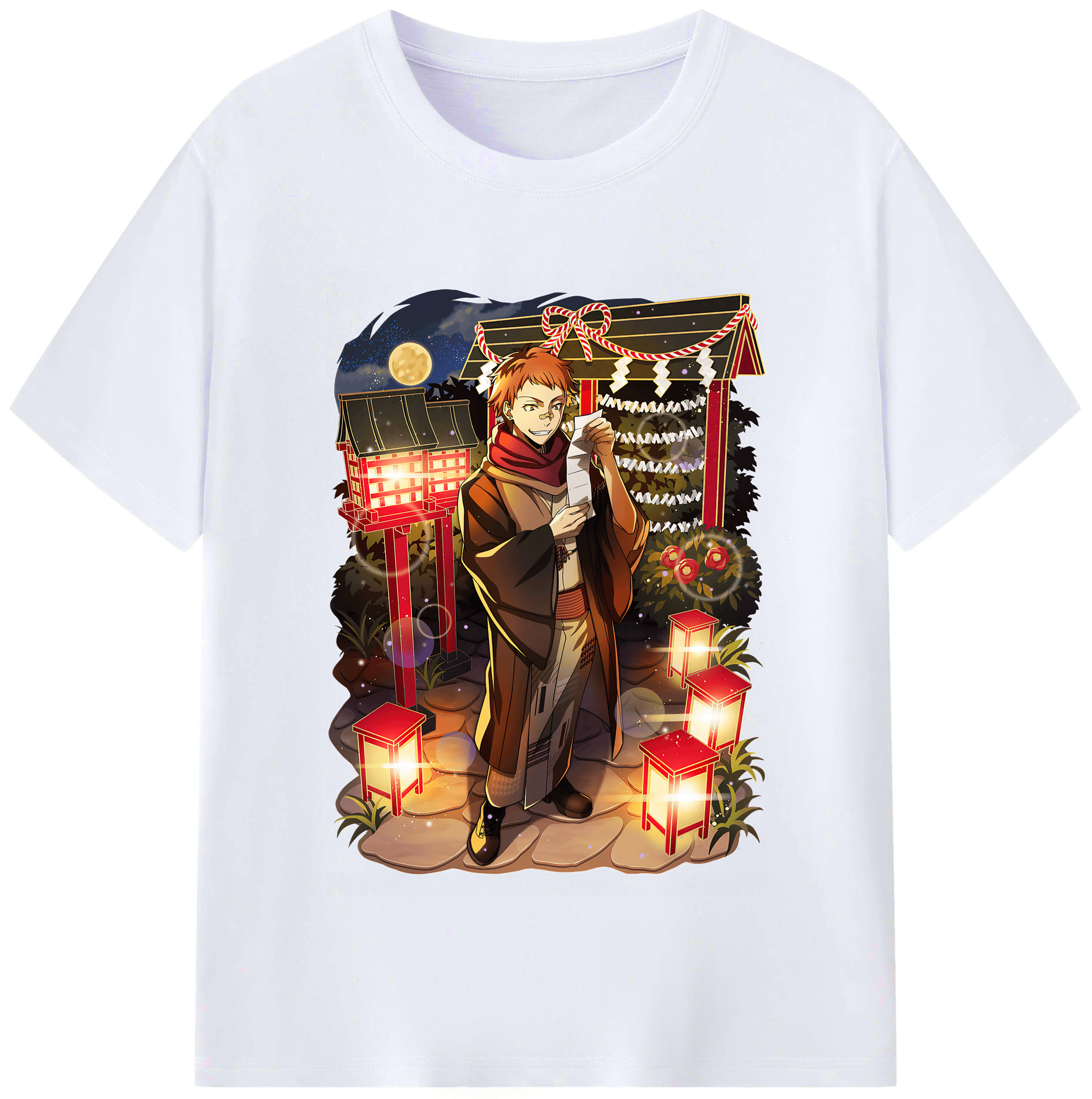 （画像用） 文豪ストレイドッグス Bungo Stray Dogs レディースカジュアルプリントTシャツ（綿100％）