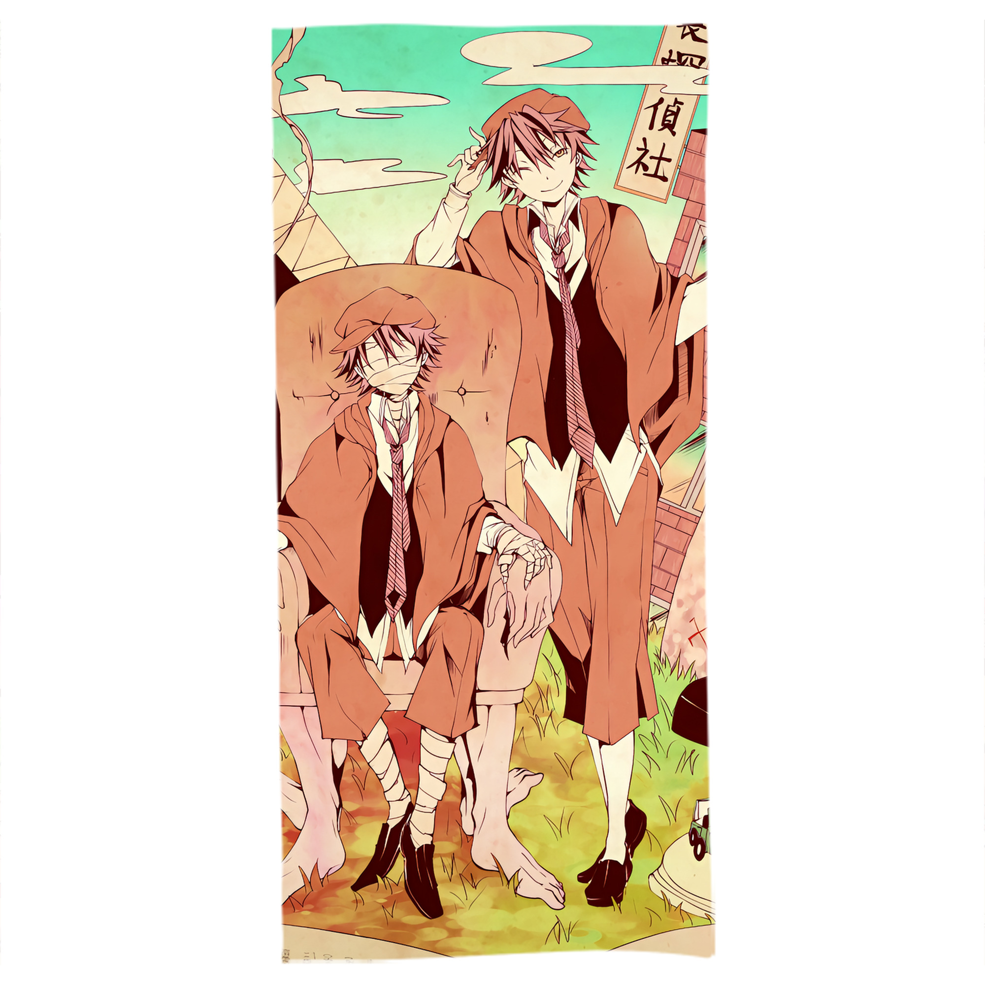 （画像用） 文豪ストレイドッグス Bungo Stray Dogs 大判バスタオル 70×140cm 吸水速乾 柔らかい肌触り