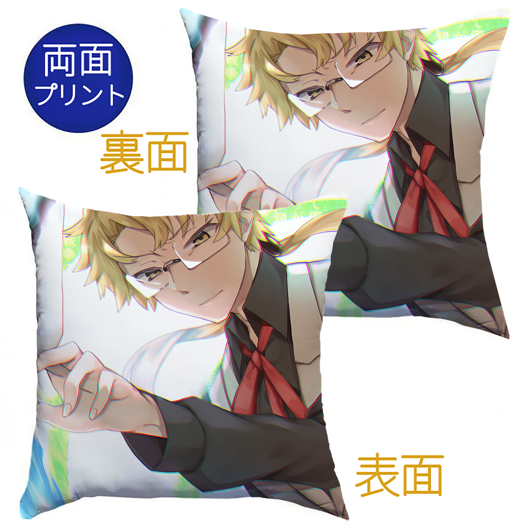 （画像用） 文豪ストレイドッグス Bungo Stray Dogs クッションカバー＆本体セット（ポリエステル素材）