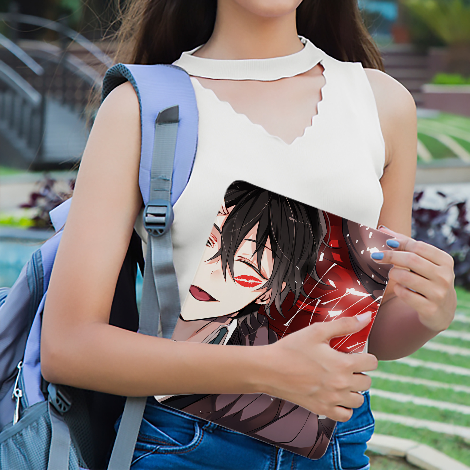 文豪ストレイドッグス Bungo Stray Dogs IPad ケース ブック型 PUレザー TPU 耐衝撃 軽量 薄型 ペン収納なし 全面保護 IPad 各モデル対応