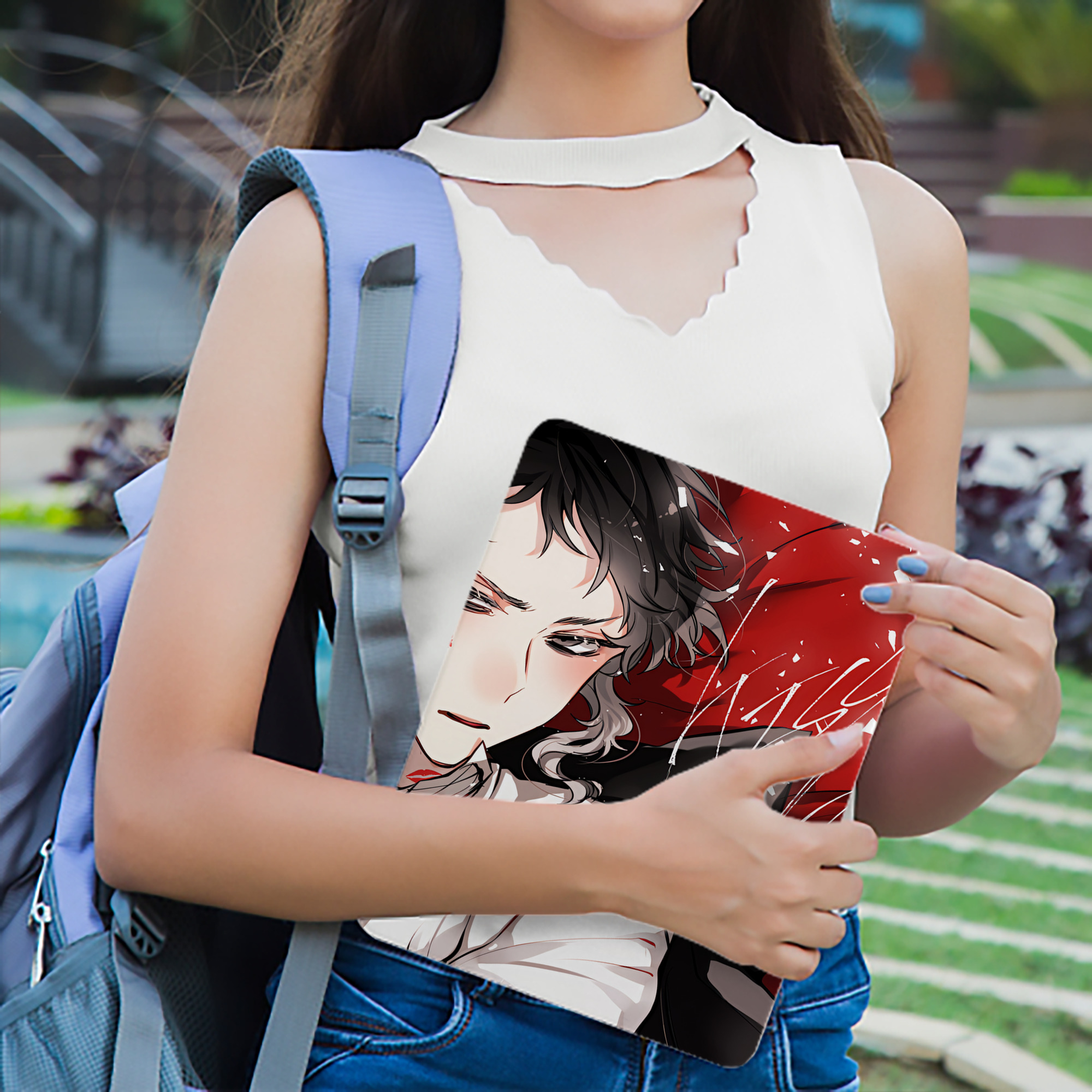 文豪ストレイドッグス Bungo Stray Dogs IPad ケース ブック型 PUレザー TPU 耐衝撃 軽量 薄型 ペン収納なし 全面保護 IPad 各モデル対応