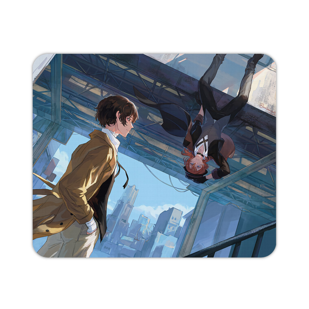 （画像用） 文豪ストレイドッグス Bungo Stray Dogs マウスパッド ステッチ加工 ラバー素材 防水 滑り止め 超薄型 ゲーミング/オフィス対応