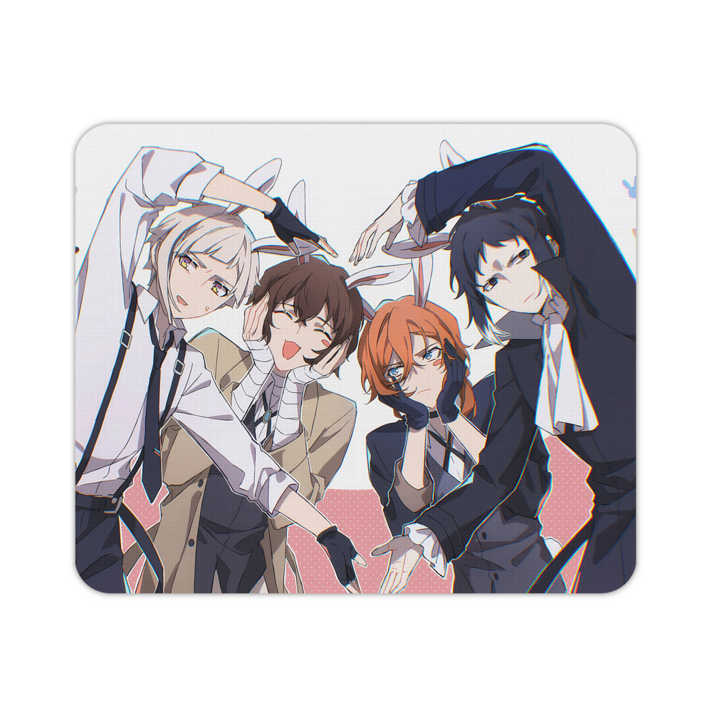（画像用） 文豪ストレイドッグス Bungo Stray Dogs マウスパッド ステッチ加工 ラバー素材 防水 滑り止め 超薄型 ゲーミング/オフィス対応