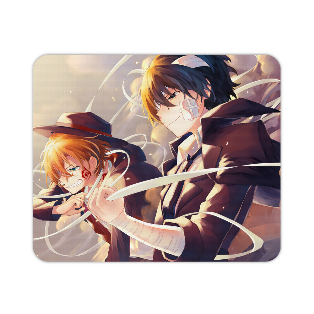 （画像用） 文豪ストレイドッグス Bungo Stray Dogs マウスパッド ステッチ加工 ラバー素材 防水 滑り止め 超薄型 ゲーミング/オフィス対応