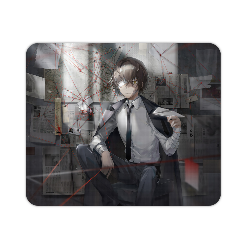 （画像用） 文豪ストレイドッグス Bungo Stray Dogs マウスパッド ステッチ加工 ラバー素材 防水 滑り止め 超薄型 ゲーミング/オフィス対応