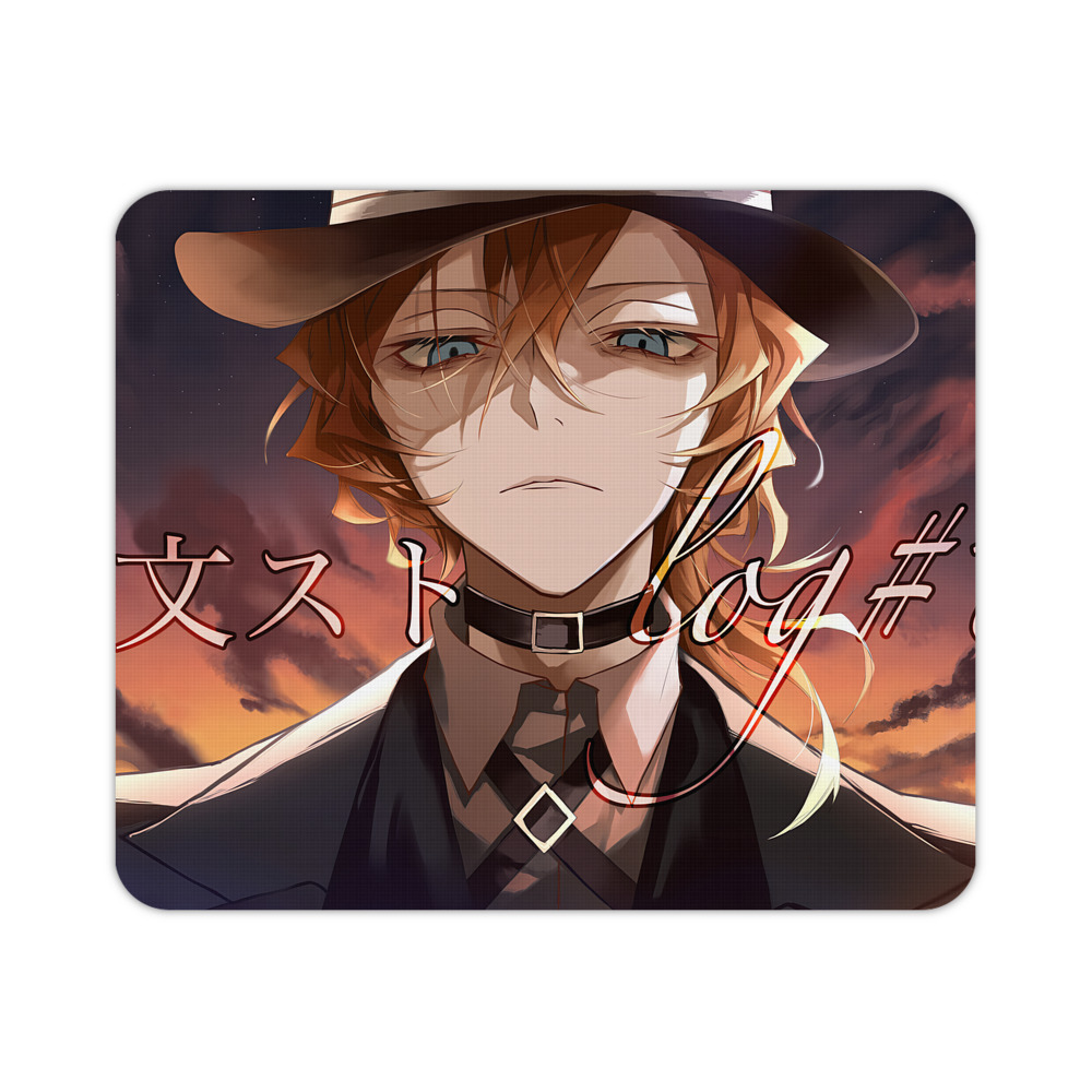 （画像用） 文豪ストレイドッグス Bungo Stray Dogs マウスパッド ステッチ加工 ラバー素材 防水 滑り止め 超薄型 ゲーミング/オフィス対応