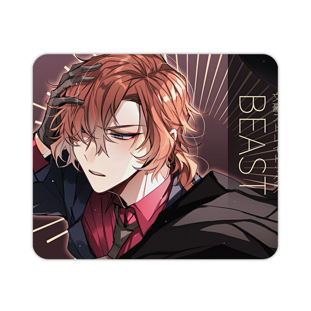 （画像用） 文豪ストレイドッグス Bungo Stray Dogs マウスパッド ステッチ加工 ラバー素材 防水 滑り止め 超薄型 ゲーミング/オフィス対応