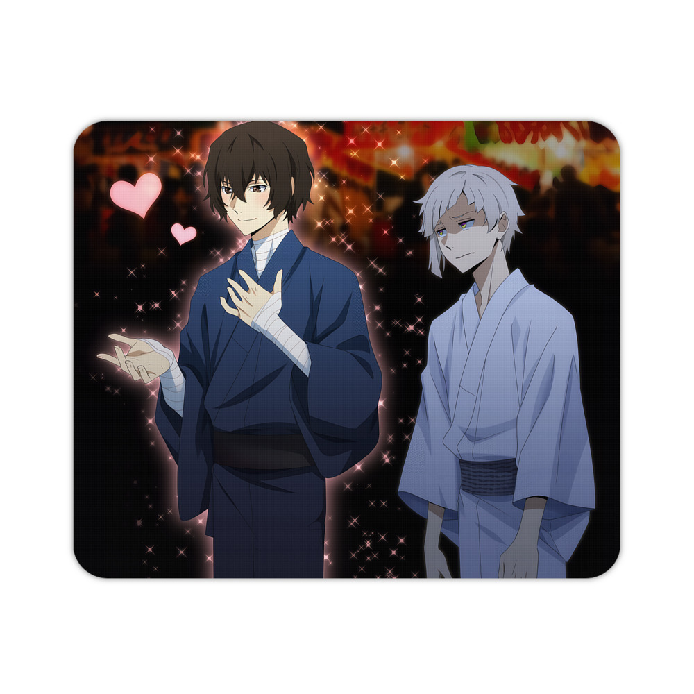 （画像用） 文豪ストレイドッグス Bungo Stray Dogs マウスパッド ステッチ加工 ラバー素材 防水 滑り止め 超薄型 ゲーミング/オフィス対応