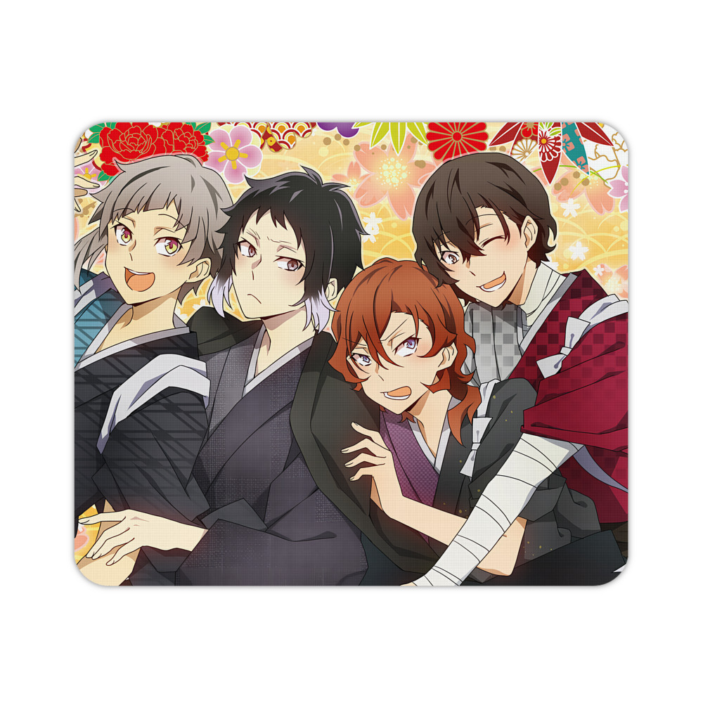 （画像用） 文豪ストレイドッグス Bungo Stray Dogs マウスパッド ステッチ加工 ラバー素材 防水 滑り止め 超薄型 ゲーミング/オフィス対応