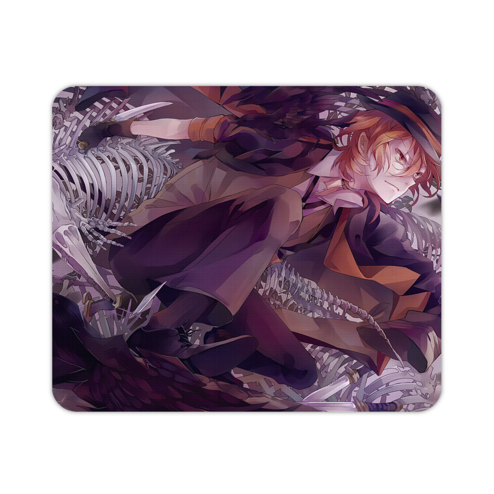 （画像用） 文豪ストレイドッグス Bungo Stray Dogs マウスパッド ステッチ加工 ラバー素材 防水 滑り止め 超薄型 ゲーミング/オフィス対応
