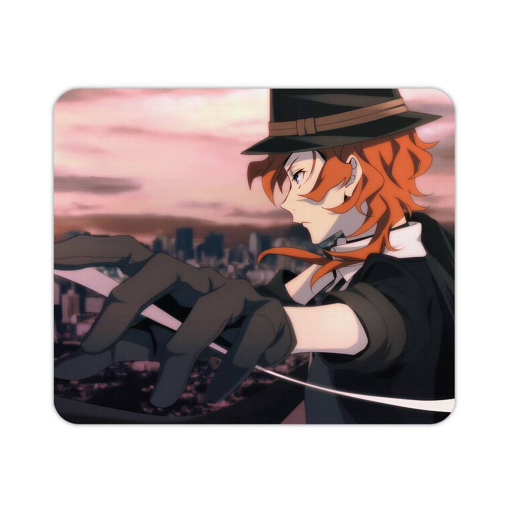 （画像用） 文豪ストレイドッグス Bungo Stray Dogs マウスパッド ステッチ加工 ラバー素材 防水 滑り止め 超薄型 ゲーミング/オフィス対応
