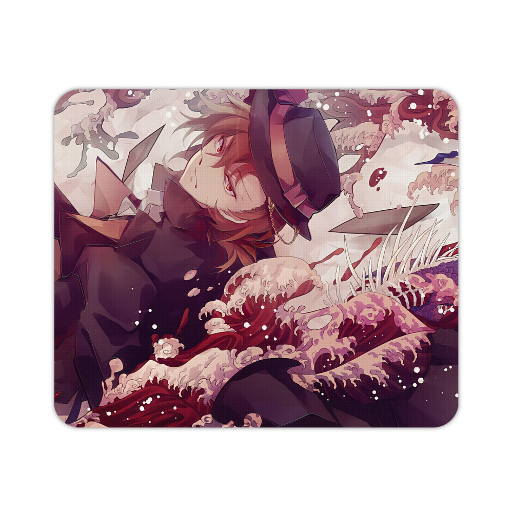 （画像用） 文豪ストレイドッグス Bungo Stray Dogs マウスパッド ステッチ加工 ラバー素材 防水 滑り止め 超薄型 ゲーミング/オフィス対応