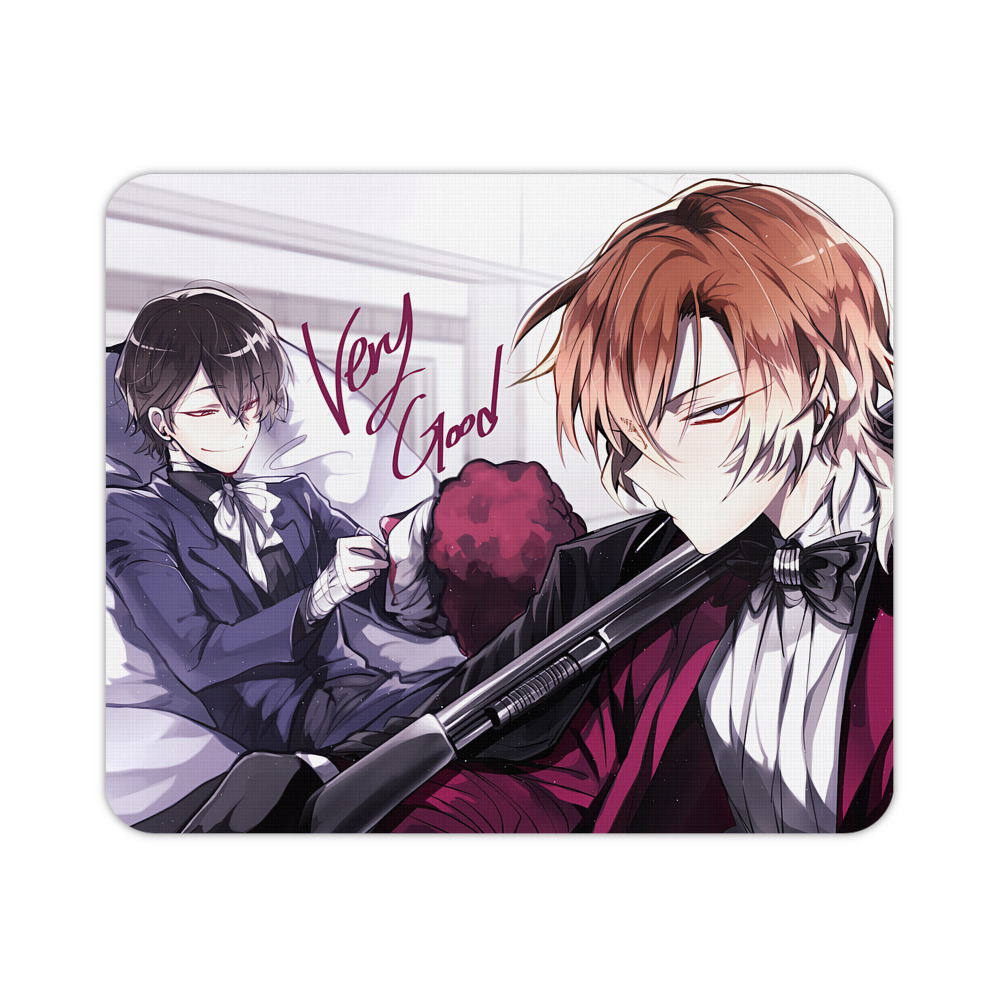 （画像用） 文豪ストレイドッグス Bungo Stray Dogs マウスパッド ステッチ加工 ラバー素材 防水 滑り止め 超薄型 ゲーミング/オフィス対応