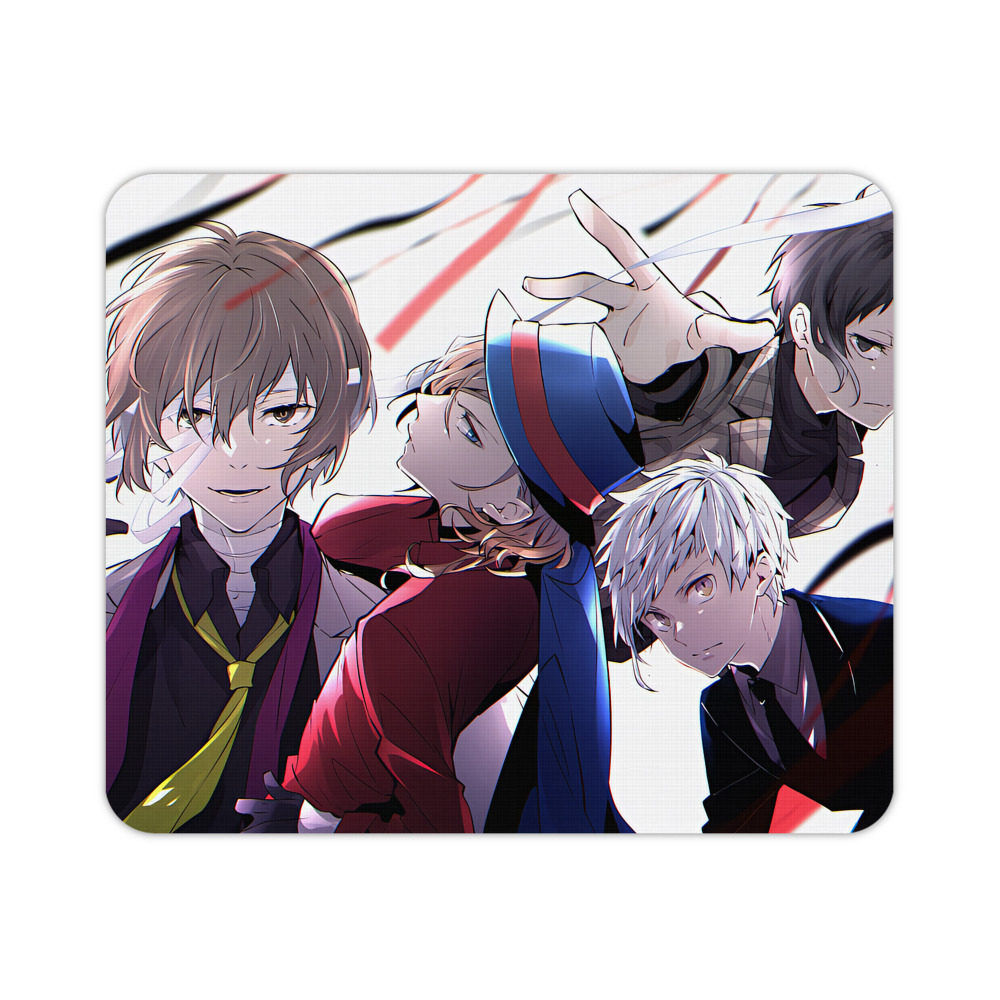 （画像用） 文豪ストレイドッグス Bungo Stray Dogs マウスパッド ステッチ加工 ラバー素材 防水 滑り止め 超薄型 ゲーミング/オフィス対応